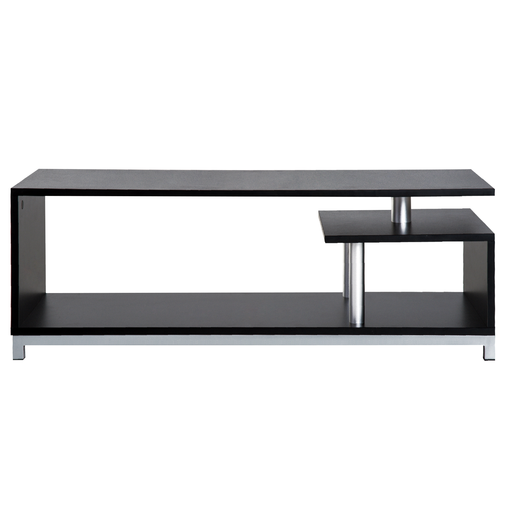  Mobilier TV din Lemn, Negru, 114x40x40.5cm [8]