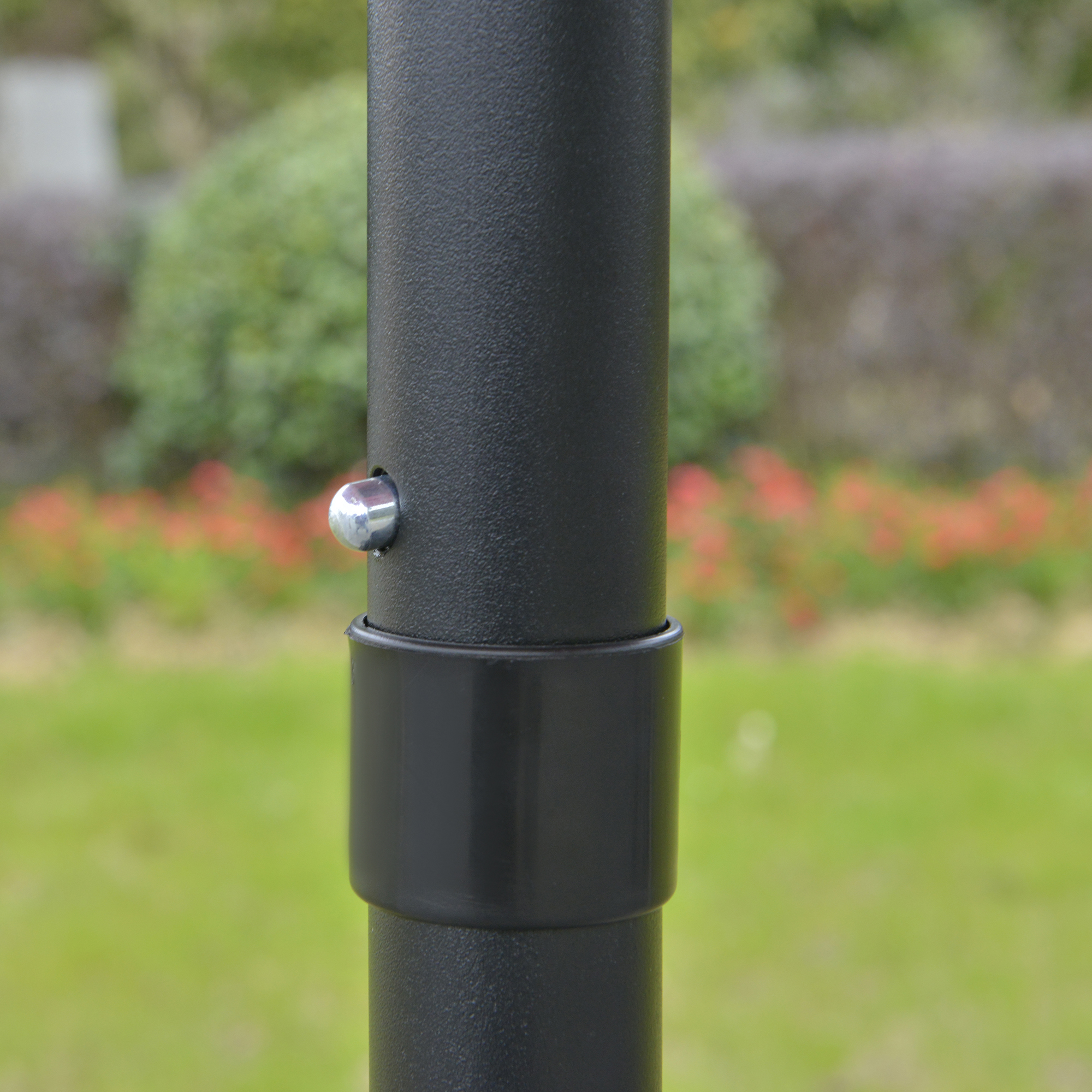  Umbrela de Gradina inclinabila pe 3 Unghiuri cu Manivela, Ø265x240 cm, Rosu [8]