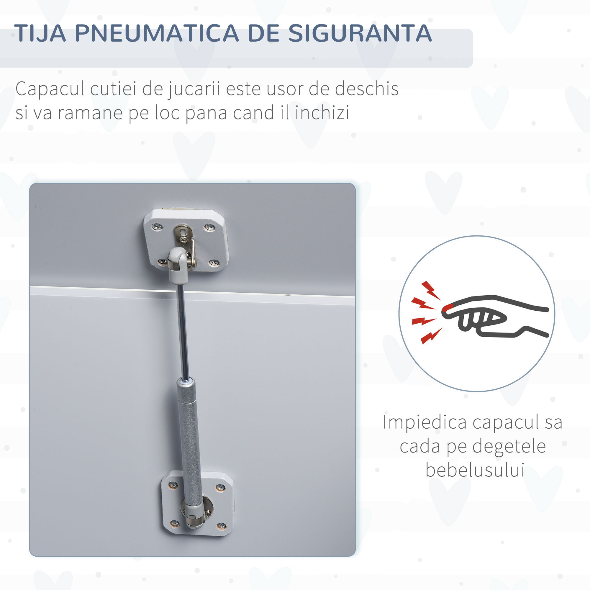  cufar din lemn, cu capac, 60x40x48cm, gri [6]