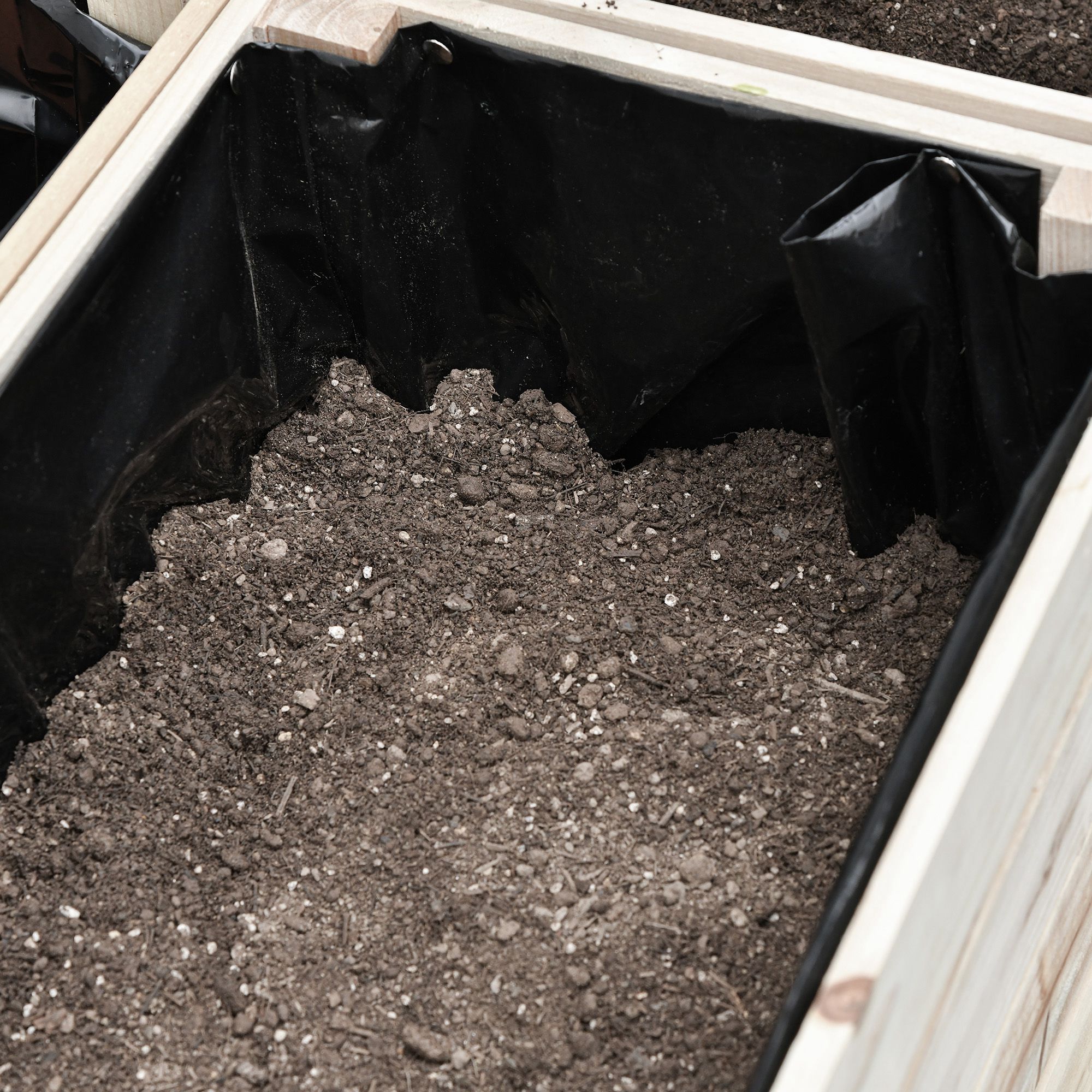  Ghiveci de Gradina Ridicat cu 4 Ghiveci pentru Plante de 50x30x60cm din Lemn [7]