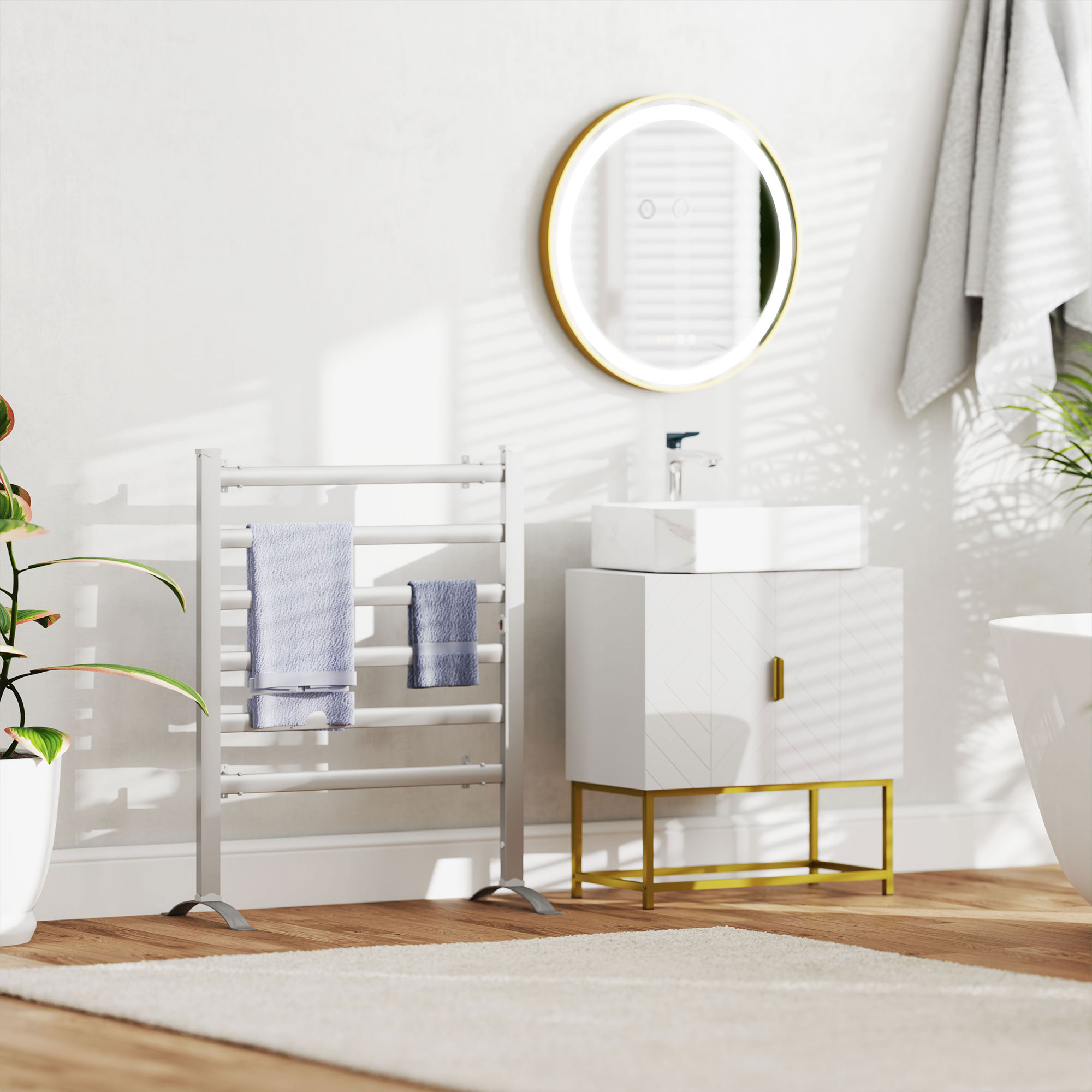 Masca Chiuveta cu Dulap - 2 Usi, Lemn & Otel 60×30×65 cm [8]