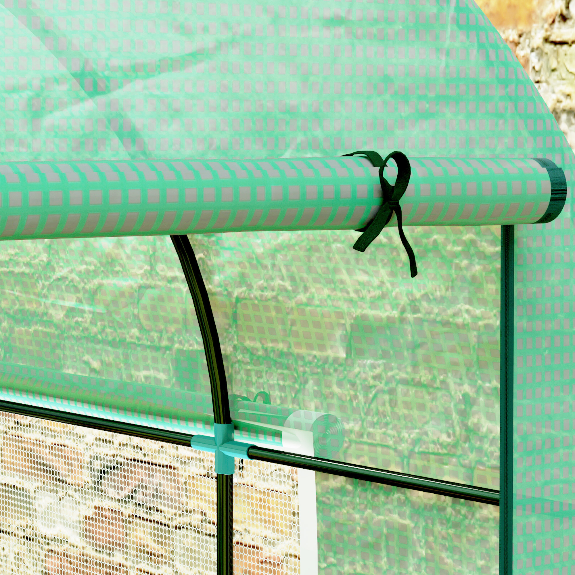  Solar Tip Tunel 300 x 200cm Walk-In Polytunnel Greenhouse - Verde [8]
