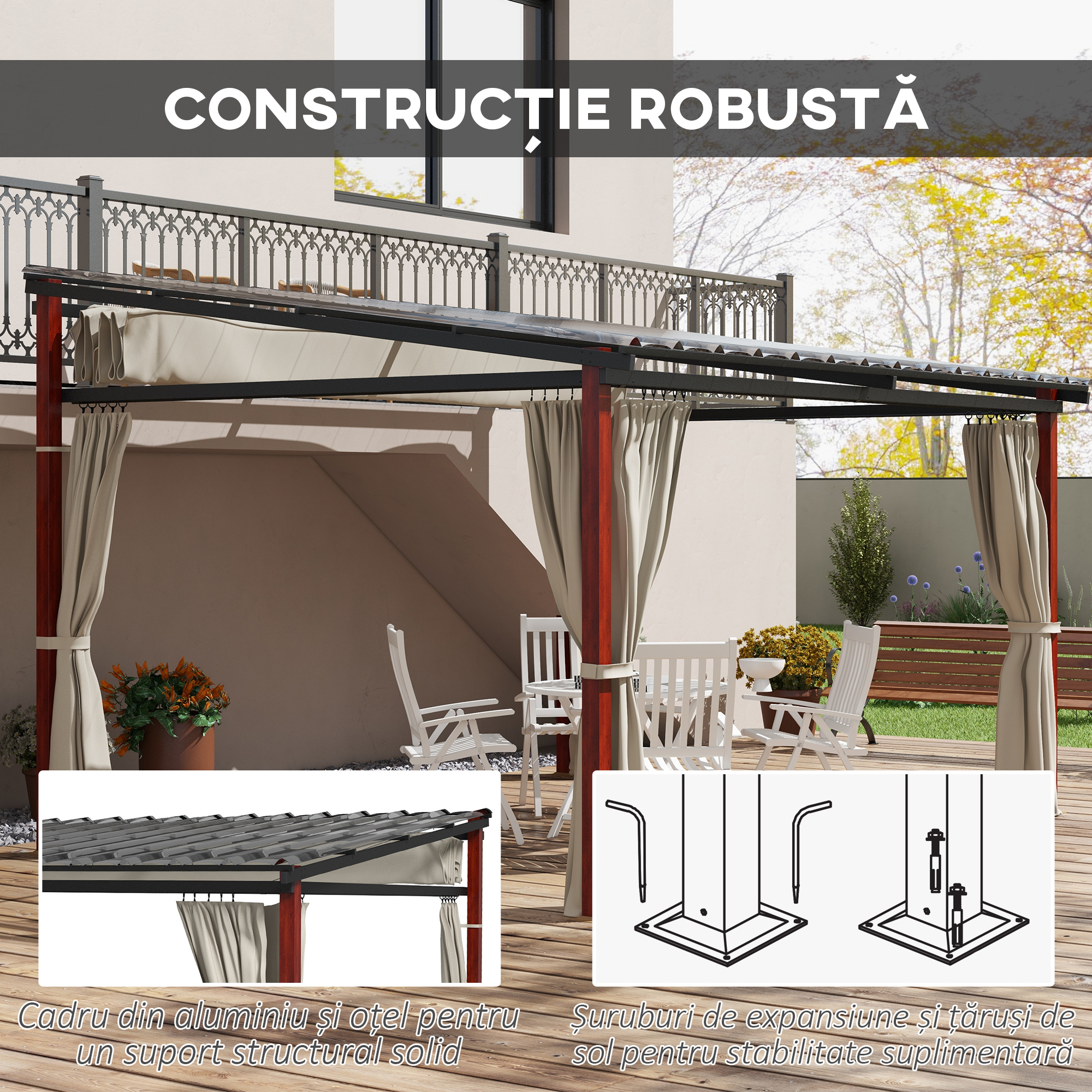  Pergola de Gradina cu Pereti Laterali [6]