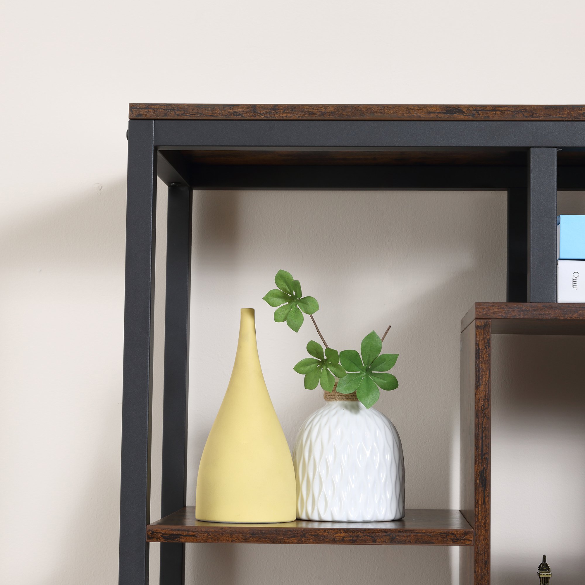  biblioteca stil industrial, 70x30x180cm, maro [8]