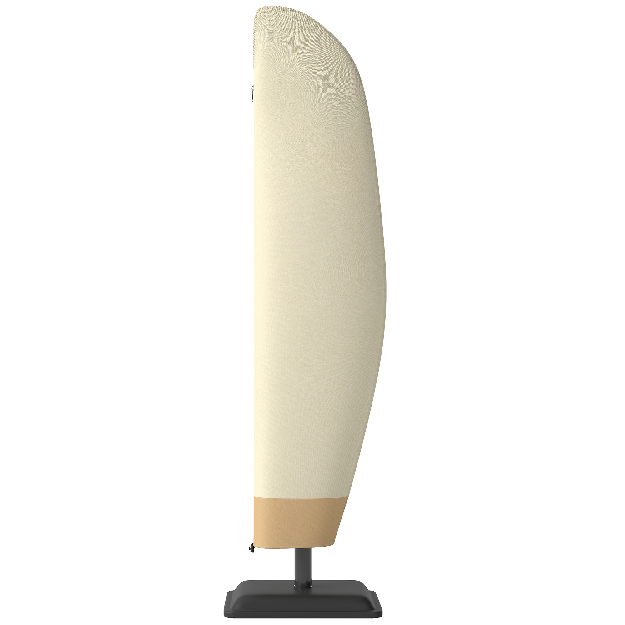 Umbrele -  Husa Impermeabila pentru Umbrela 3x3 m, Protectie pentru Umbrela Suspendata cu Fermoar si snur, Bej