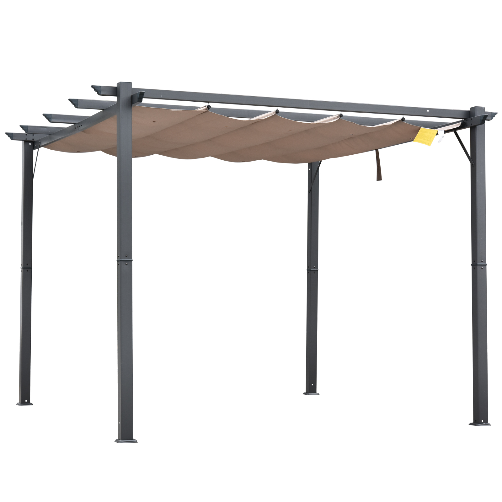 Gradina & balcon -  Foisor Pergola de Gradina 3x3 m cu Acoperis Retractabil