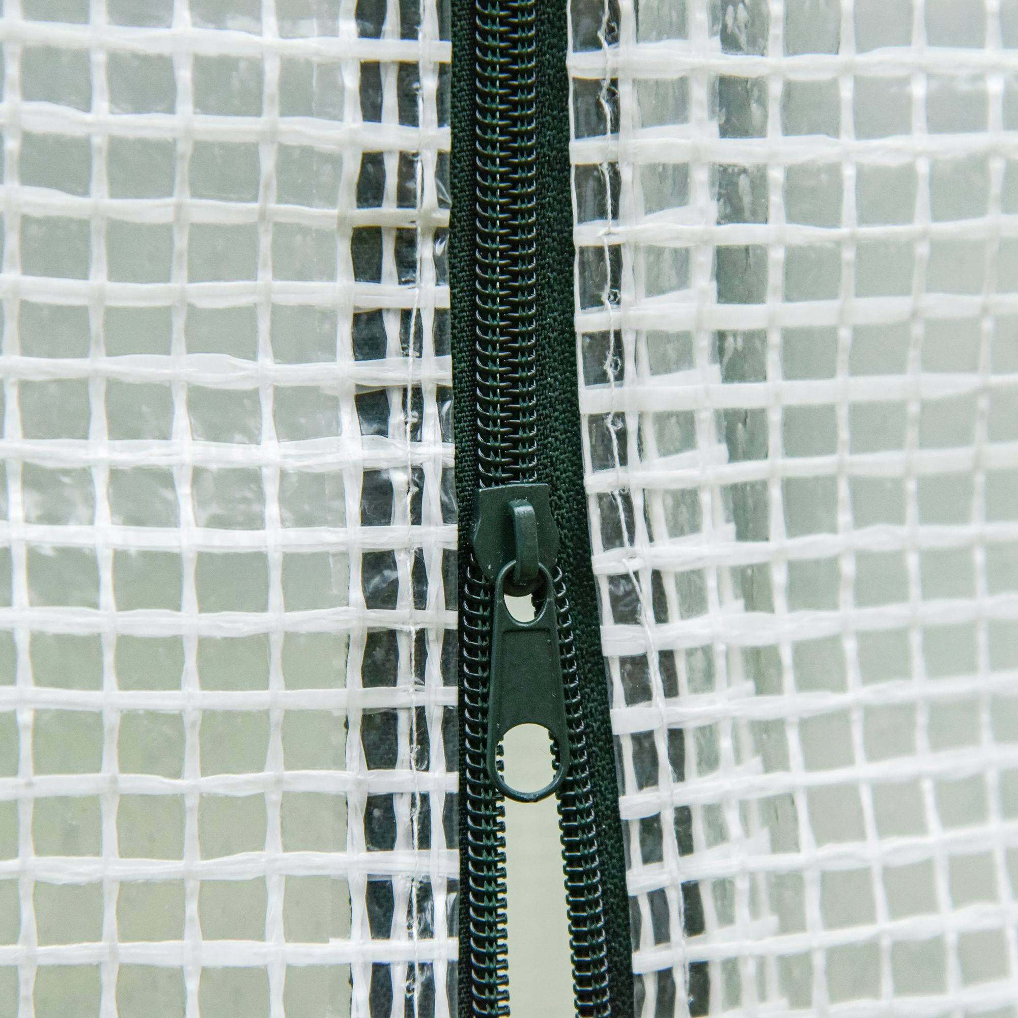  Sera de Gradina cu Usa Rulabila si Margini Extinse, din Otel si PE, 200x76x168 cm, Alb [7]