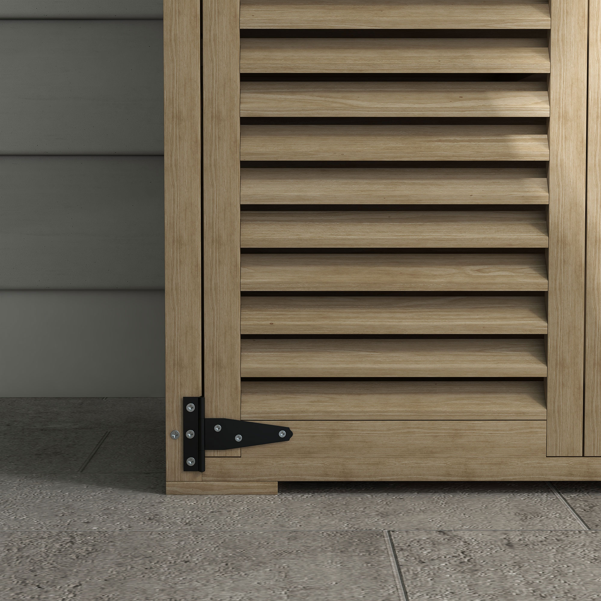  Magazie de Gradina din Lemn, Dulap de Depozitare [8]