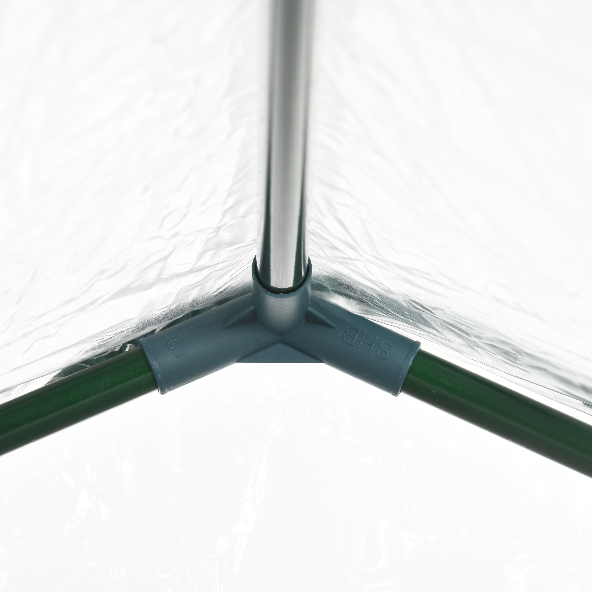  Sera de Exterior cu Intrare cu Fermoar si Aerisire Superioara, din Plastic si Otel, 180x100x152 cm, Transparenta [7]