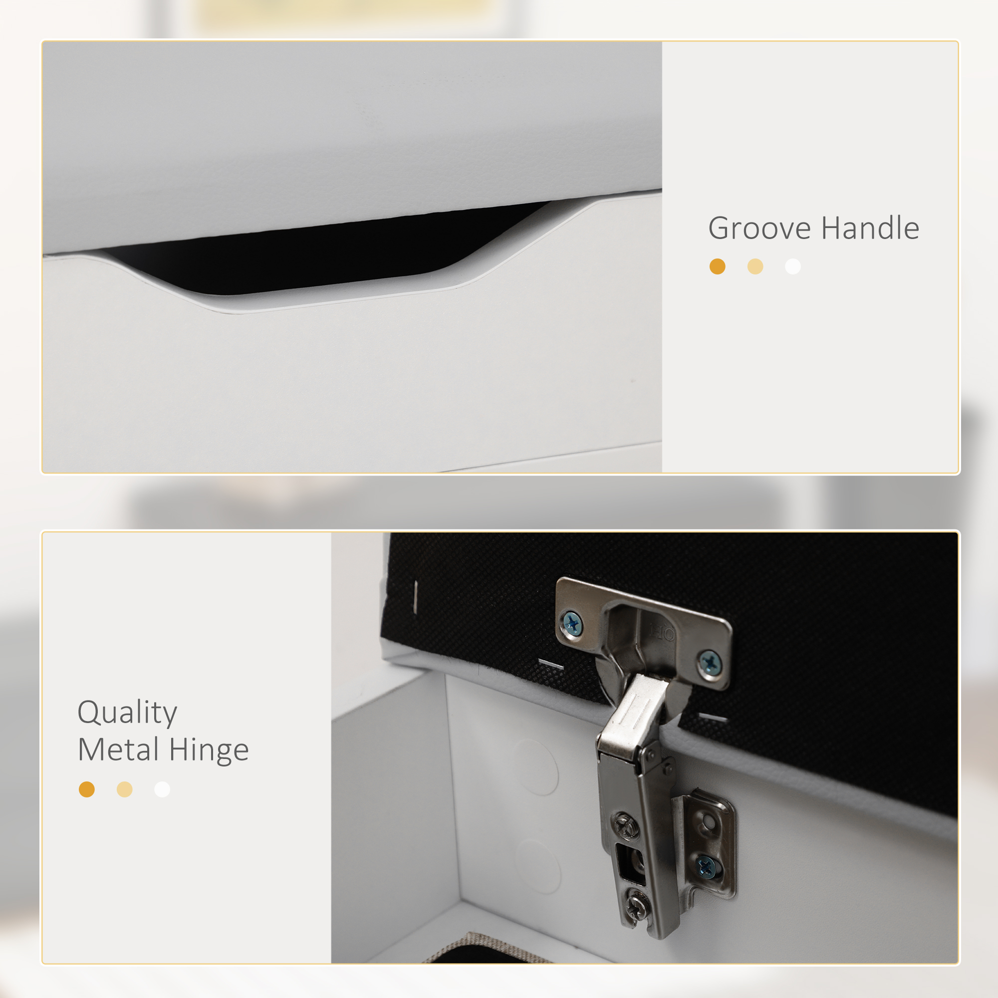  Dulap Pantofi Space Saver - Cu Banca & Compartimente Deschise [5]