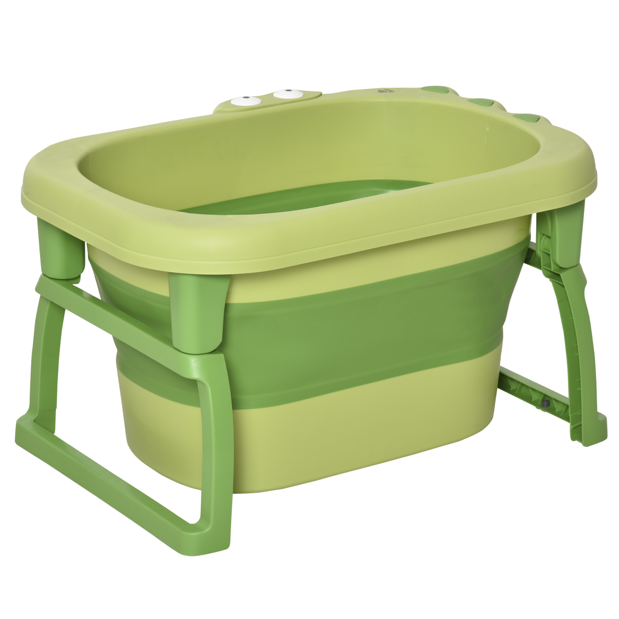 Dormitor & birou -  Cadita pentru baita pentru nou-nascuti si copii cu varsta intre 0-6 ani, din plastic antiderapant, verde, 75.3x55.4x43cm