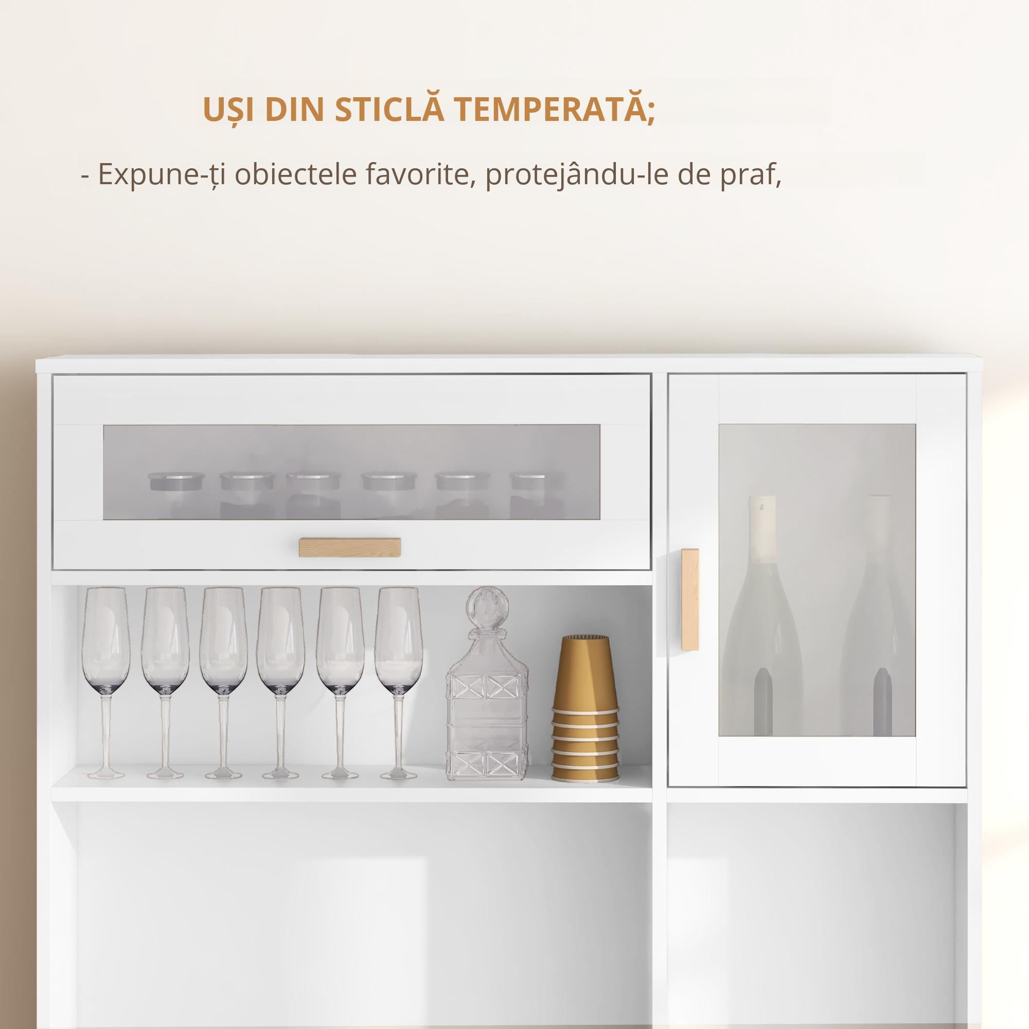  Dulap Bucatarie Multifunctional - Depozit Vin, Blat & Rafturi Sticla [4]