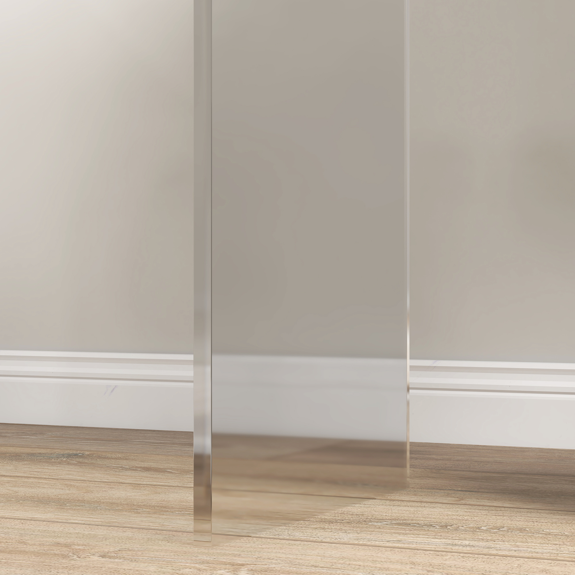  Masuta de Cafea din Acril in Forma de U, cu Margini Netede si Colturi Rotunjite, 53.5x30.5x53.5 cm, Transparenta [8]