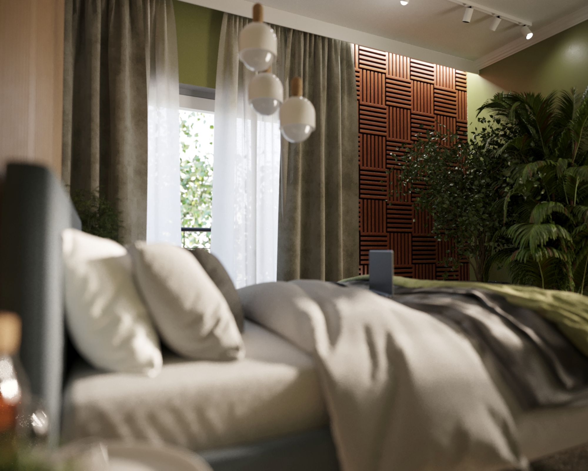 Modul riflaj MDF decorativ LDA PREMIUM de tip panou acustic, Stejar Maro, 30x30 cm [2]