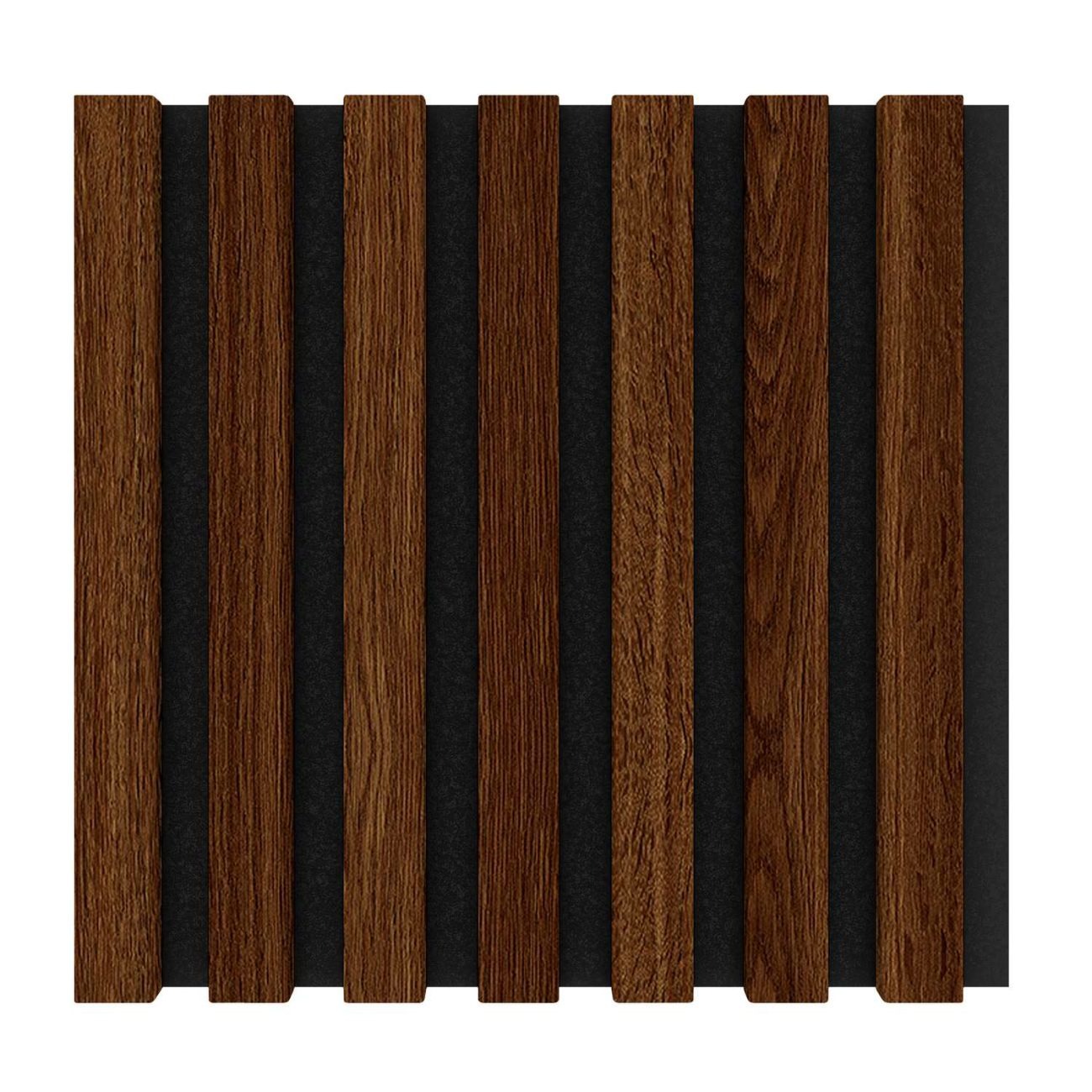 Modul riflaj MDF decorativ LDA PREMIUM de tip panou acustic, Stejar Maro, 30x30 cm [3]