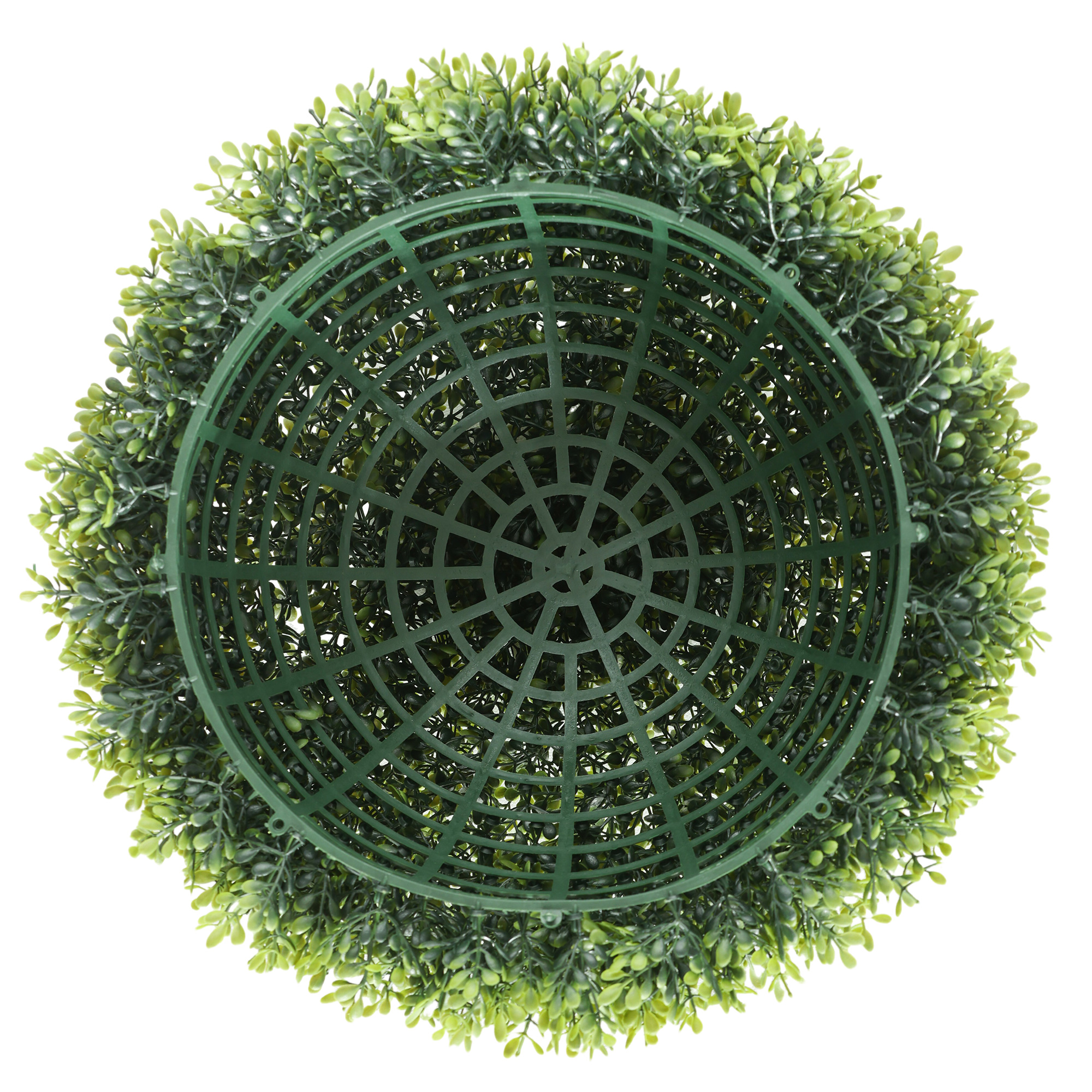  Set de 2 Plante Artificiale din Buxus in PE, Ø40 cm, pentru Interior si Exterior, Verde [8]