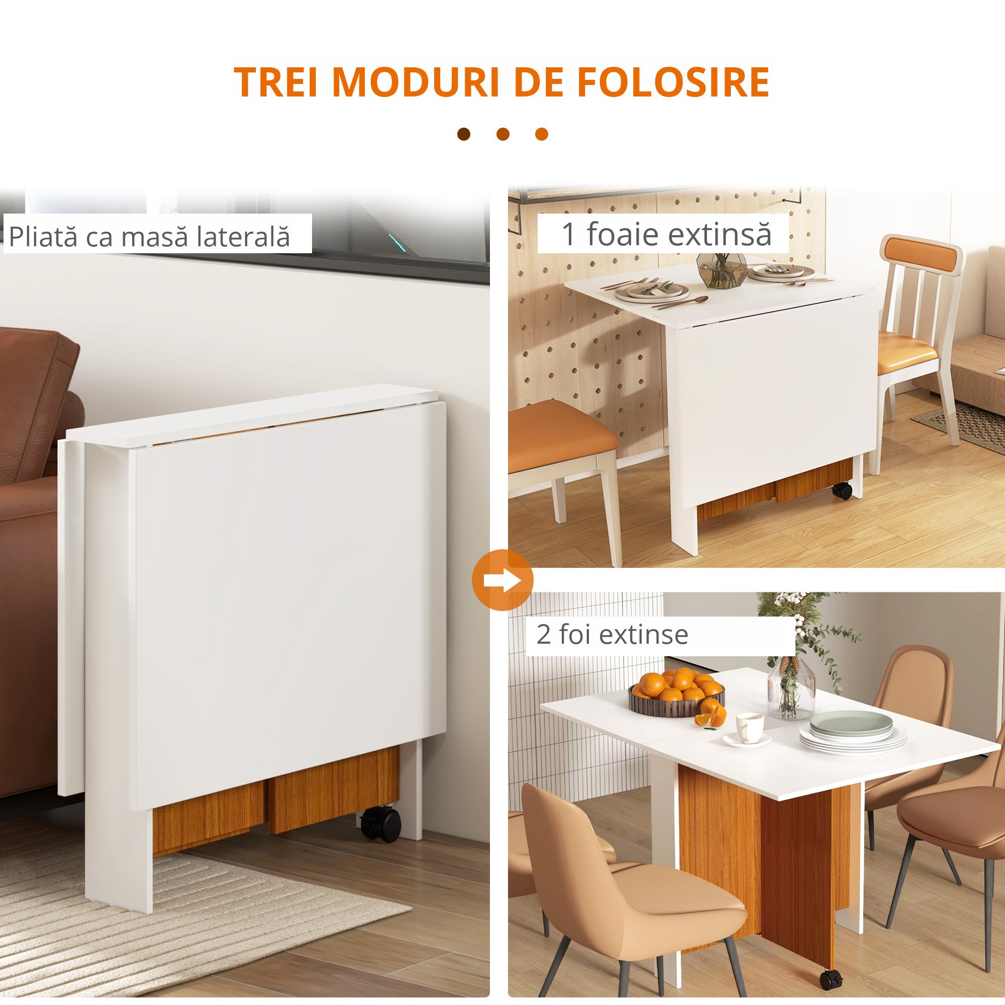  masa de pranz, pliabila cu roti, 120x80x73cm [3]