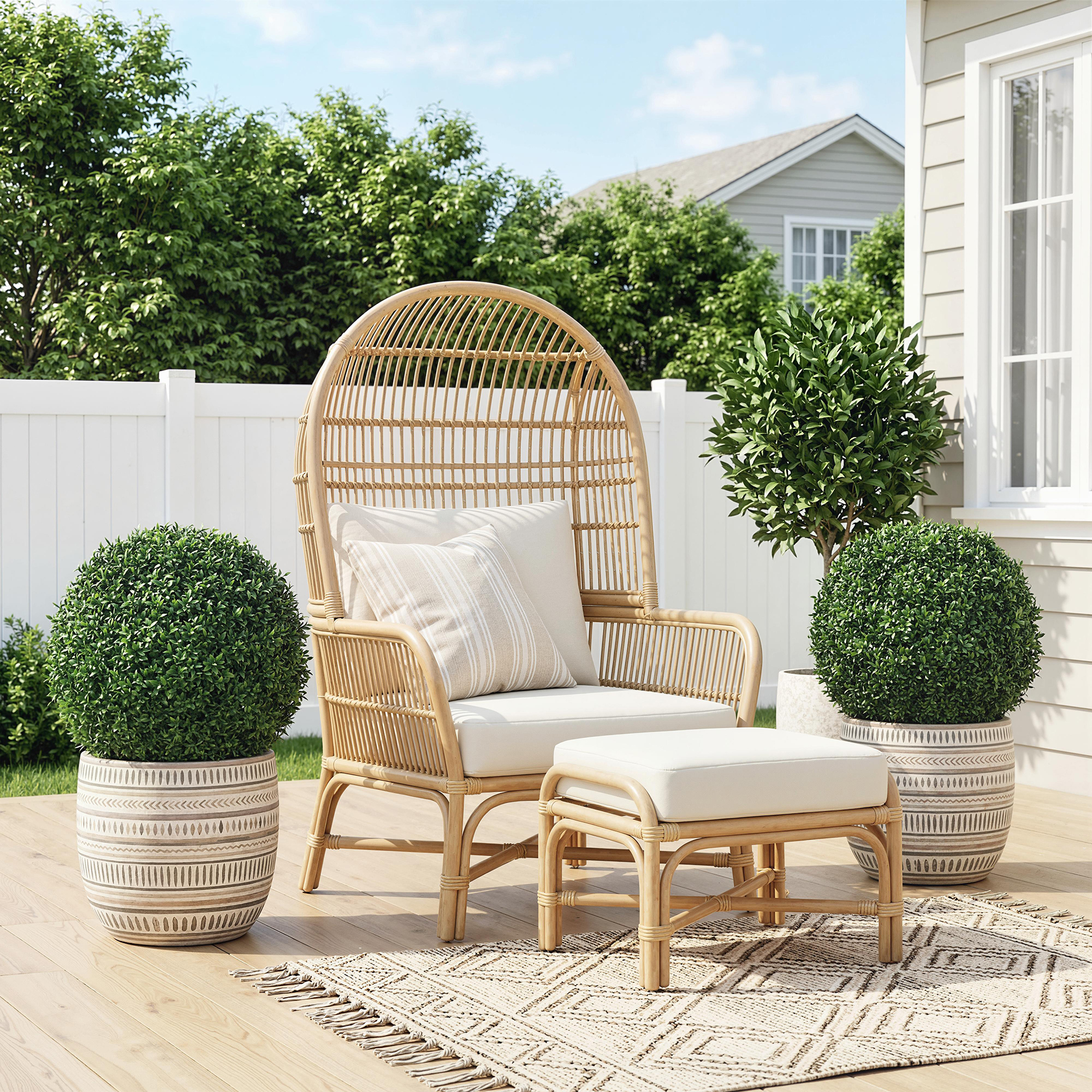  Plante Decorative Artificiale din Buxus cu 682 de Frunze, Rezistente la UV, inaltime 42 cm [1]