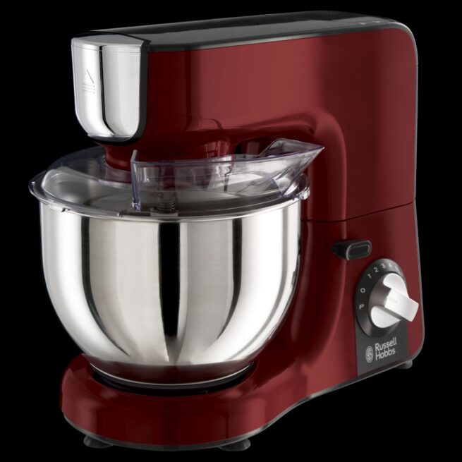 Robot de bucatarie multifunctional Russell Hobbs Desire, bol 3L, accesorii multiple, viteze variabile, rosu [5]
