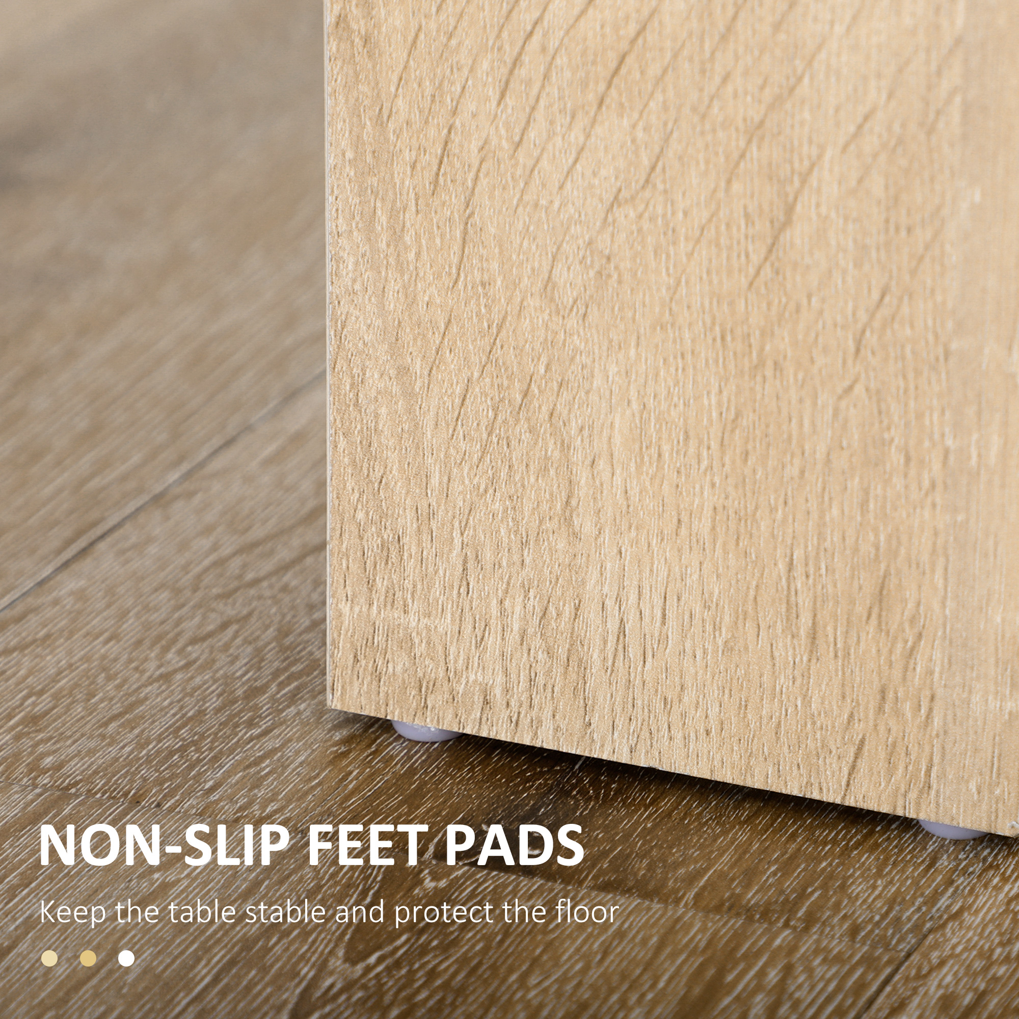  Masa de sufragerie moderna din lemn pentru 4-6 persoane, 120x69x75cm, culoare negru si lemn [6]