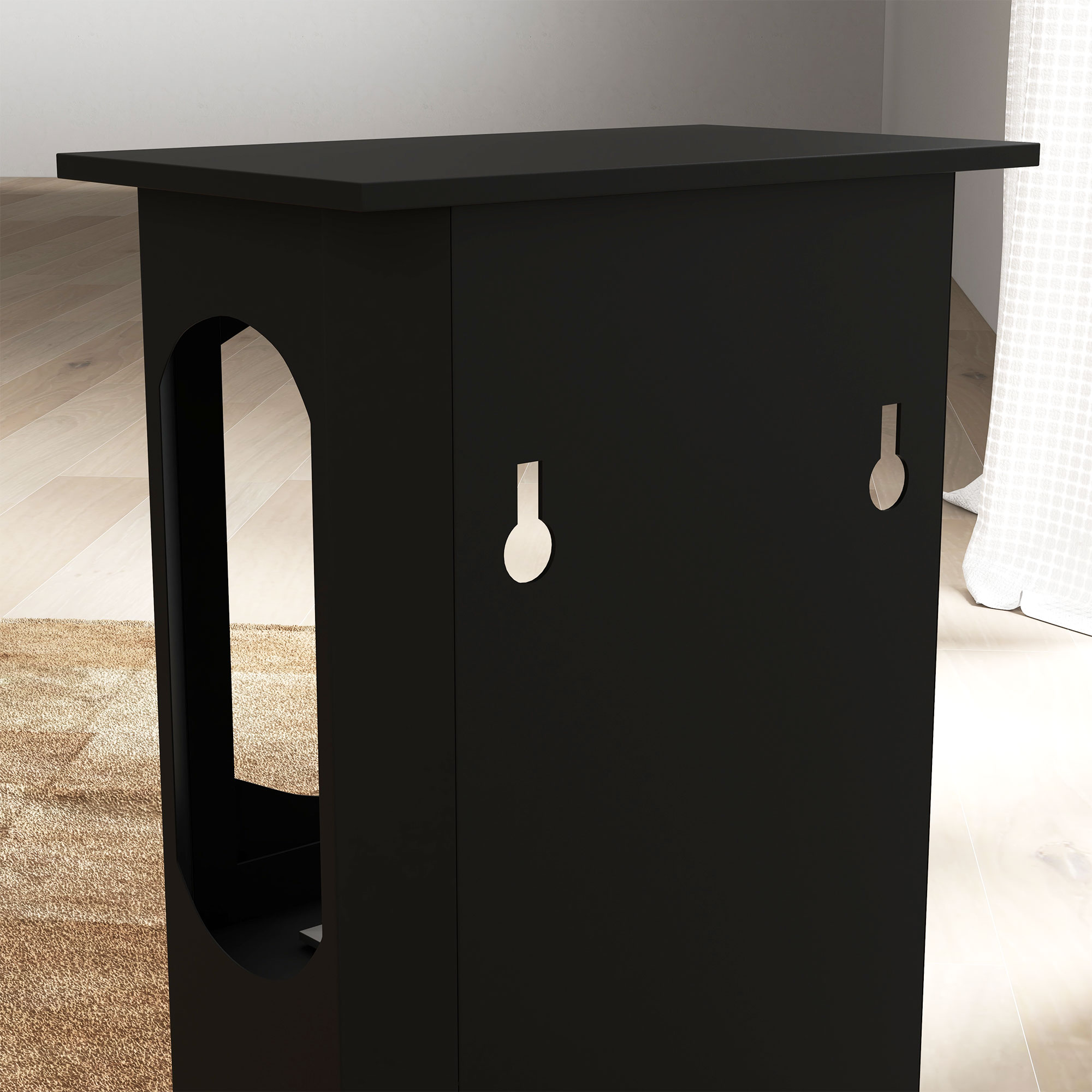  semineu pe Bioetanol Independent, Arzator de 1,2L, Durata 3 Ore, Suprafata incalzita 20-25 m², Negru [8]