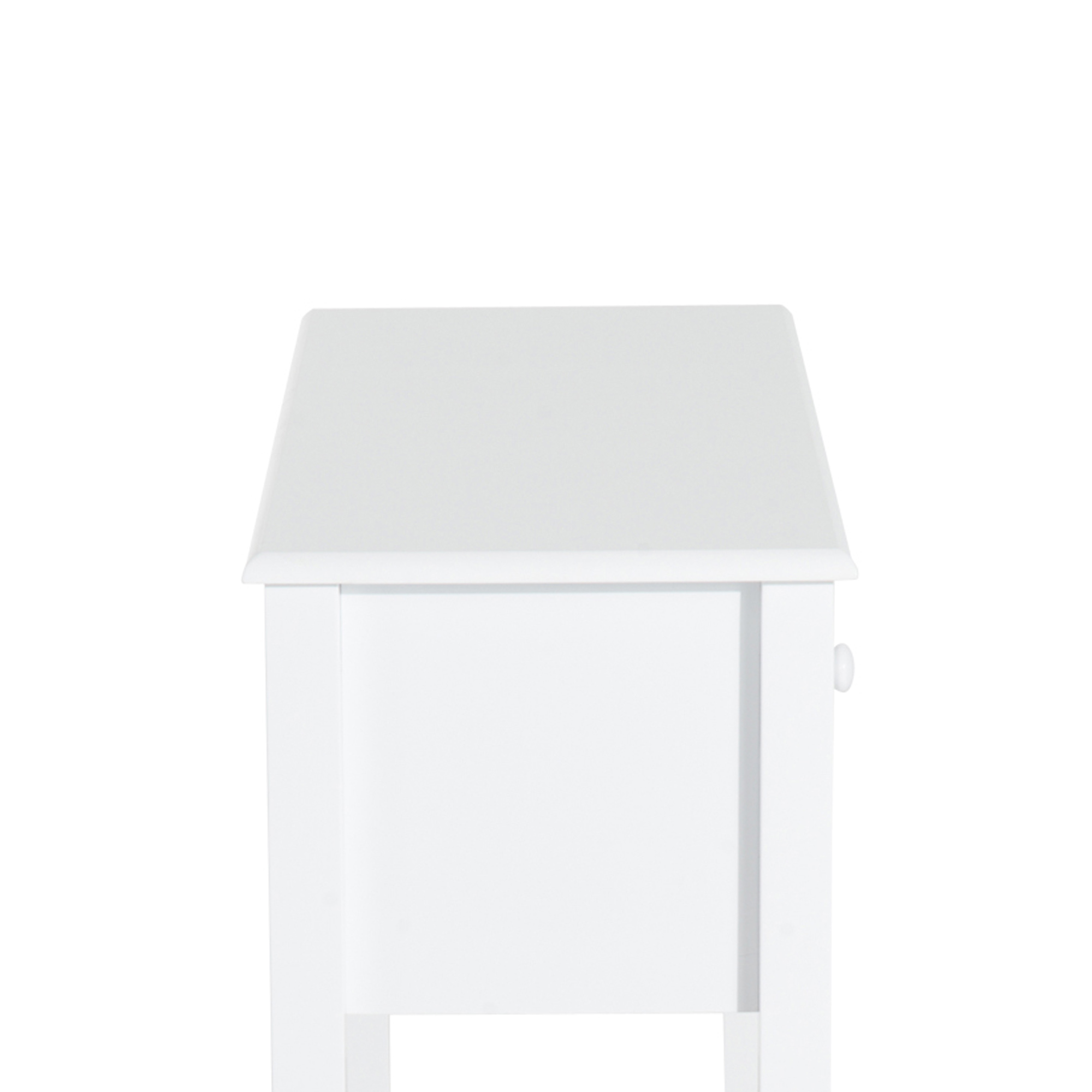  Masa Consola Moderna cu 3 Sertare, Consola de Intrare din MDF, pentru Hol, Sufragerie, 100x32x85 cm, Alb [7]