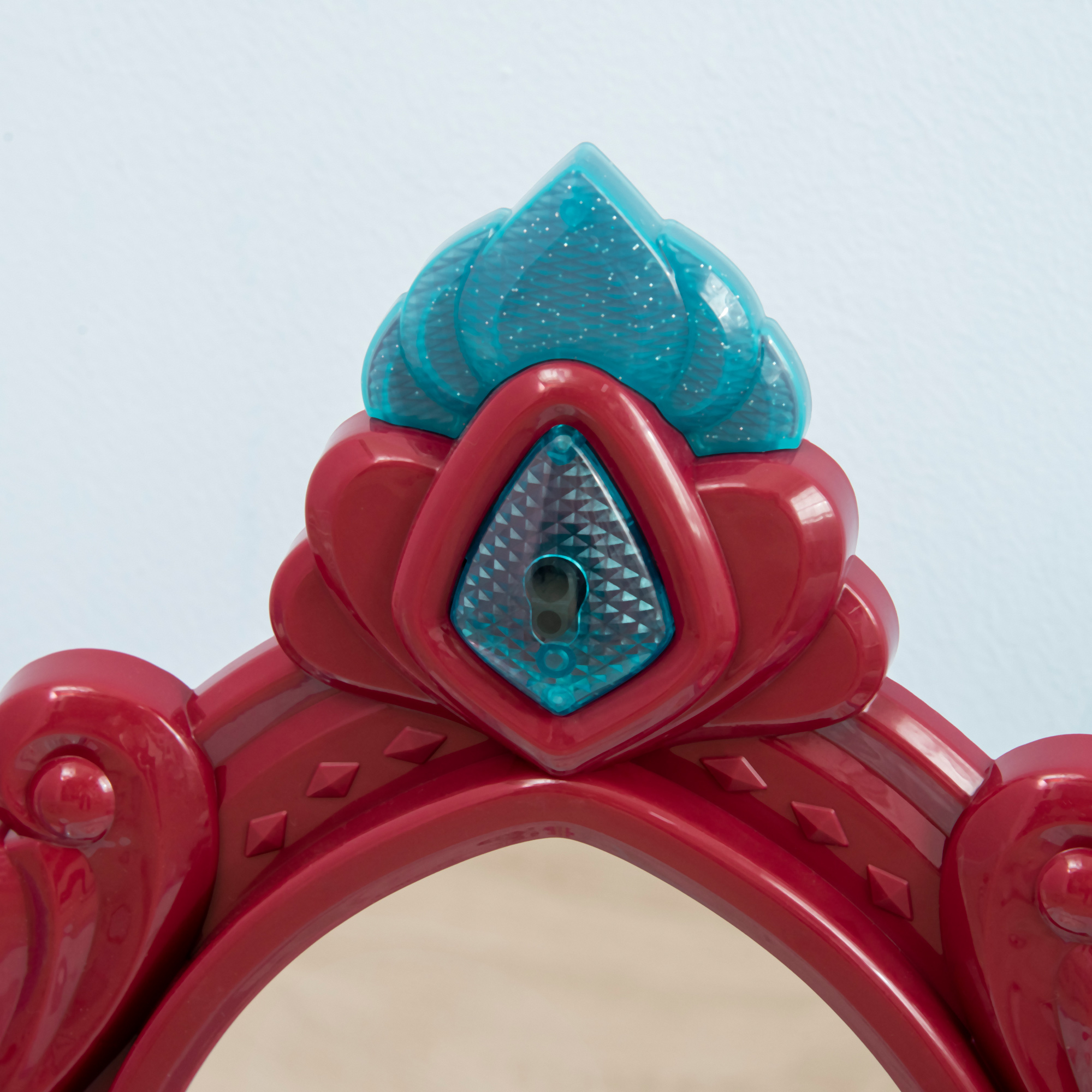  Set de oglinda si masa cu design printesa magica, jucarie muzicala, set de frumusete, pentru 3-6 ani, albastru roz [7]