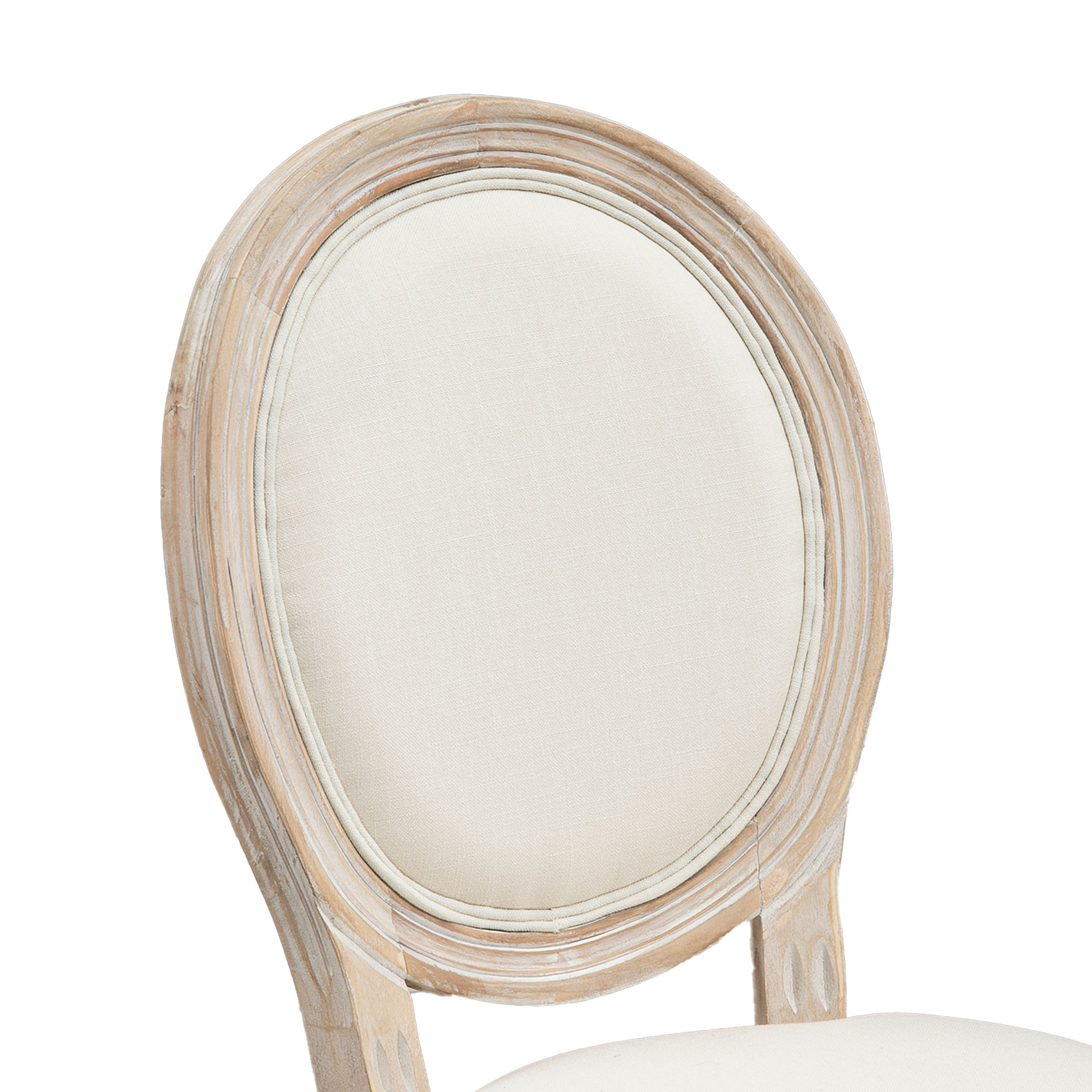  Set 2 Scaune Vintage - Capitontate, Alb, pentru Sufragerie [7]