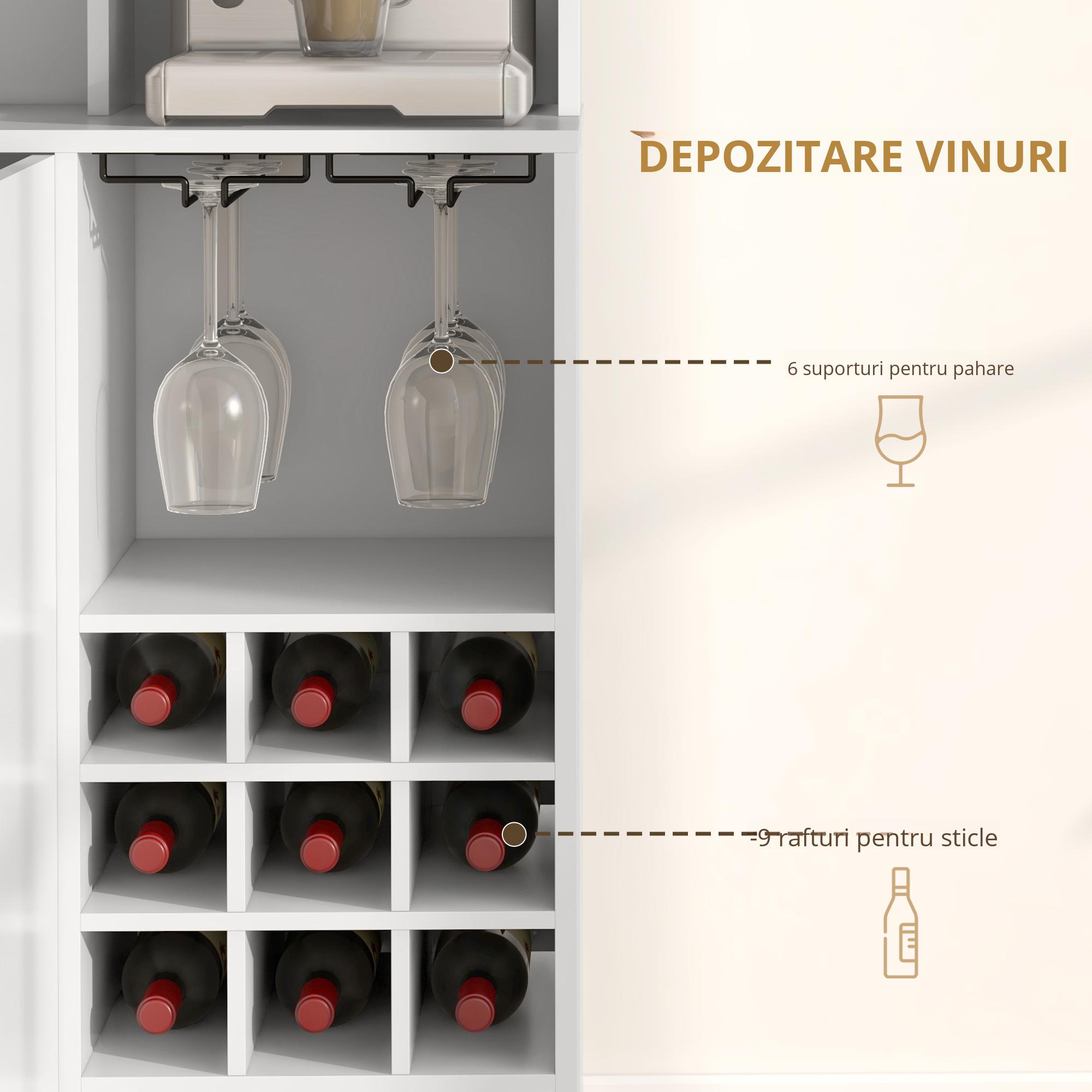  Dulap Bucatarie Multifunctional - Depozit Vin, Blat & Rafturi Sticla [5]