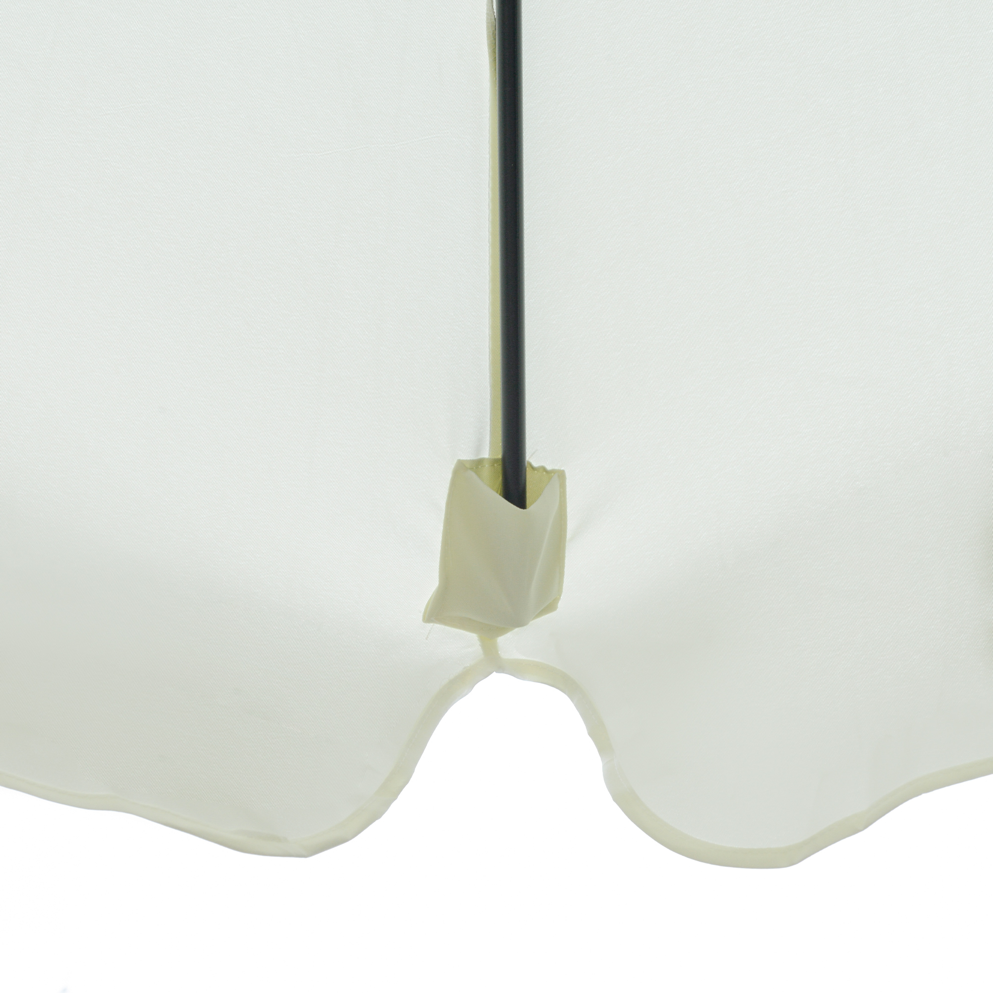  Umbrela de Gradina si Terasa Φ266x250cm, Umbrela Rotunda pentru Exterior cu Capat Rabatabil, Rezistenta la Raze UV 50+, Bej [8]