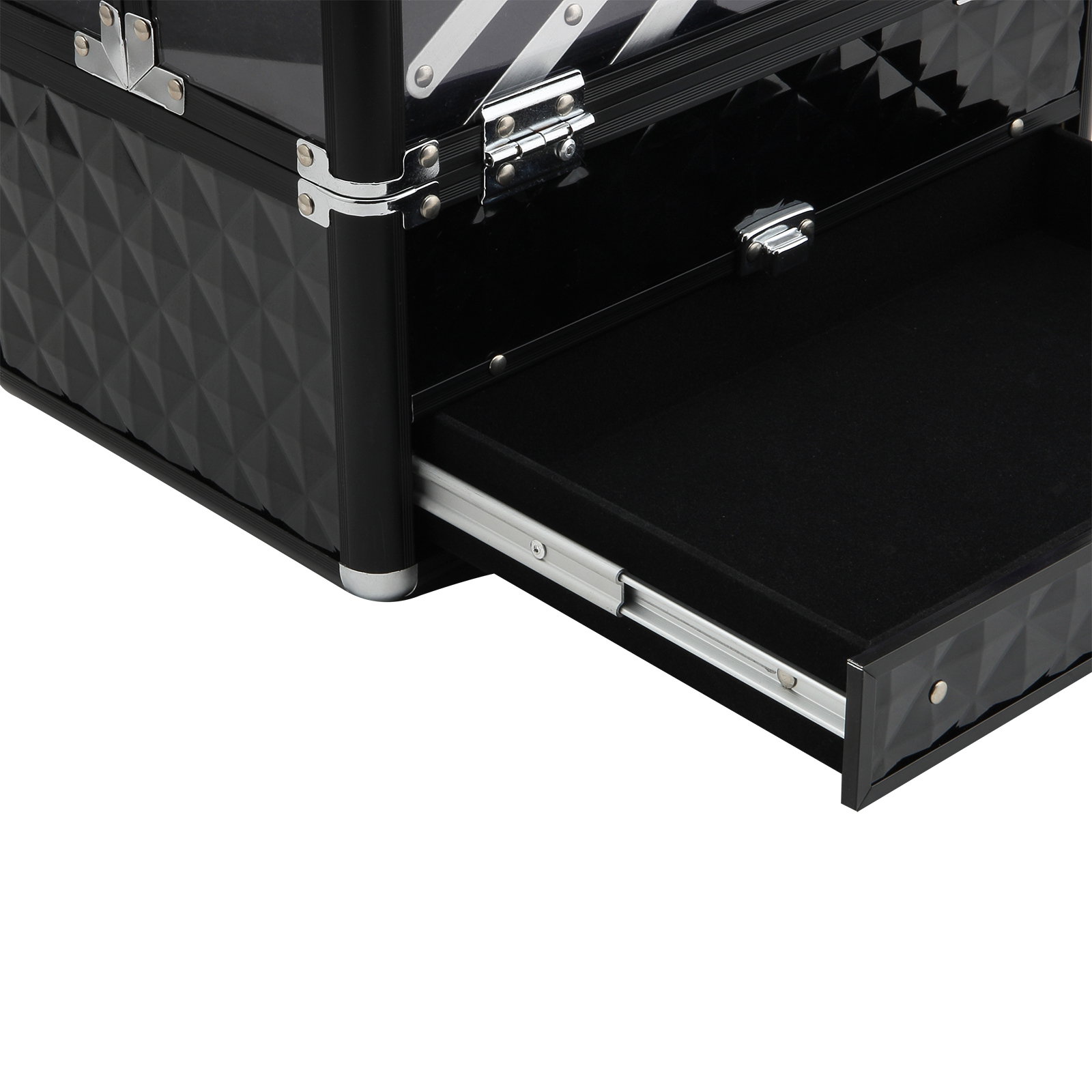  Valiza Make Up Profesionala cu Truse Detasabile Rama din Aluminiu 30x18.5x22cm [6]