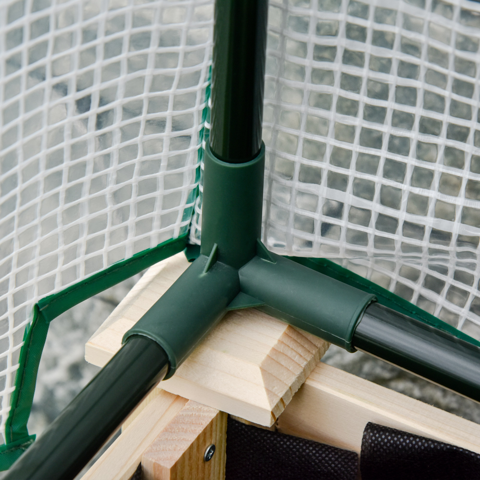  jardiniera tip sera, pentru plante, 121x55x117cm, lemn [7]