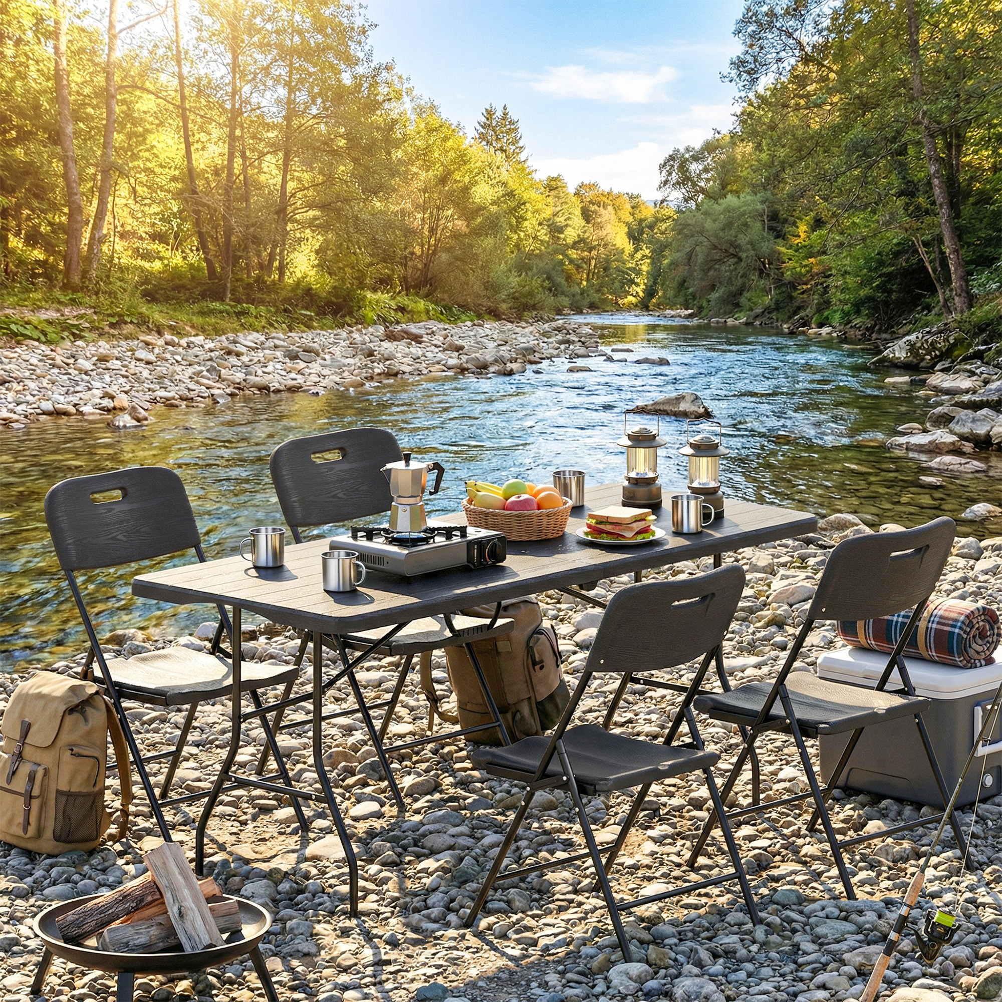  masute pentru plaja usoare mobilier de camping bucatarie plastic pop pliabil pentru banchete [8]