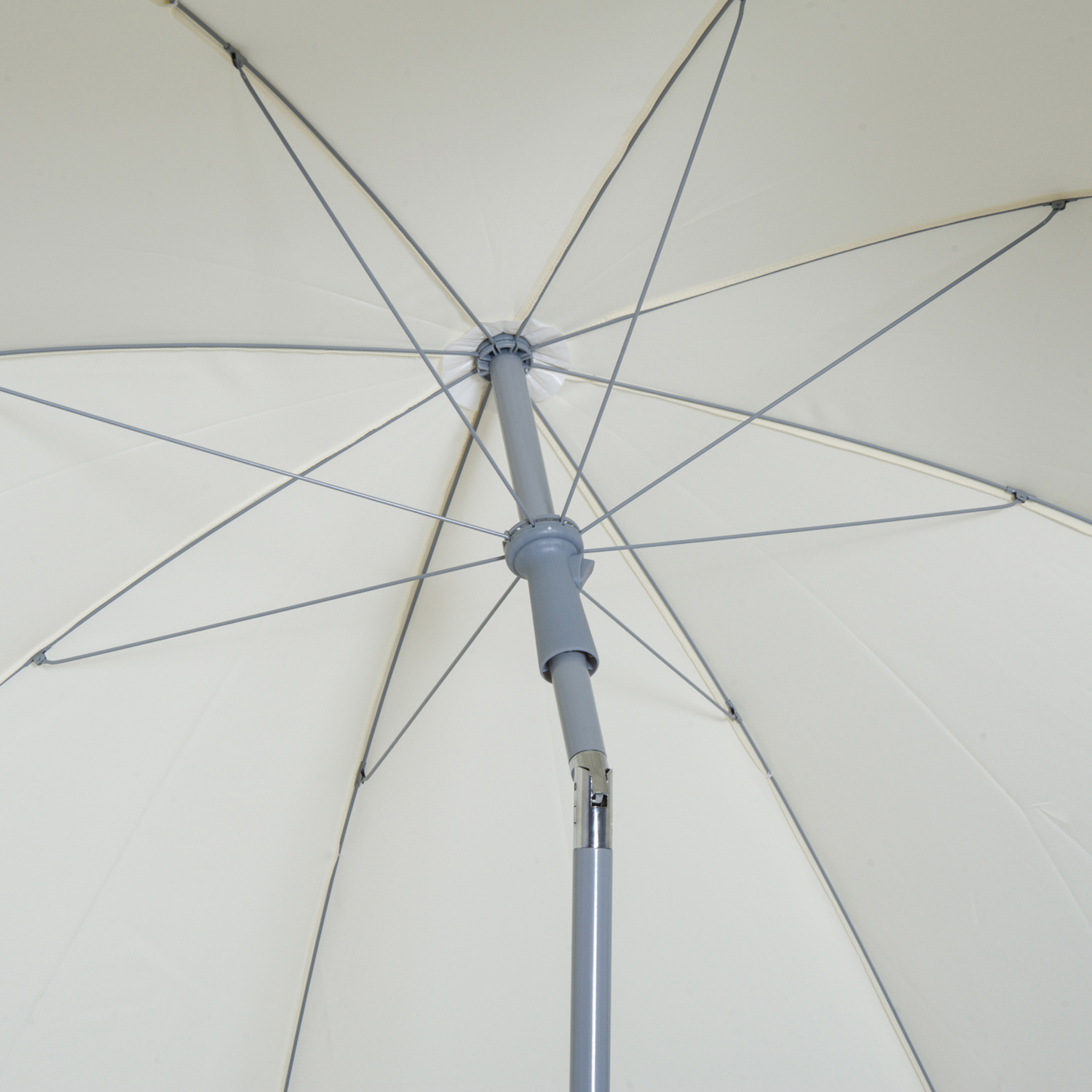 Umbrela de Gradina cu Acoperis Reglabil Φ220, Crem alb [7]