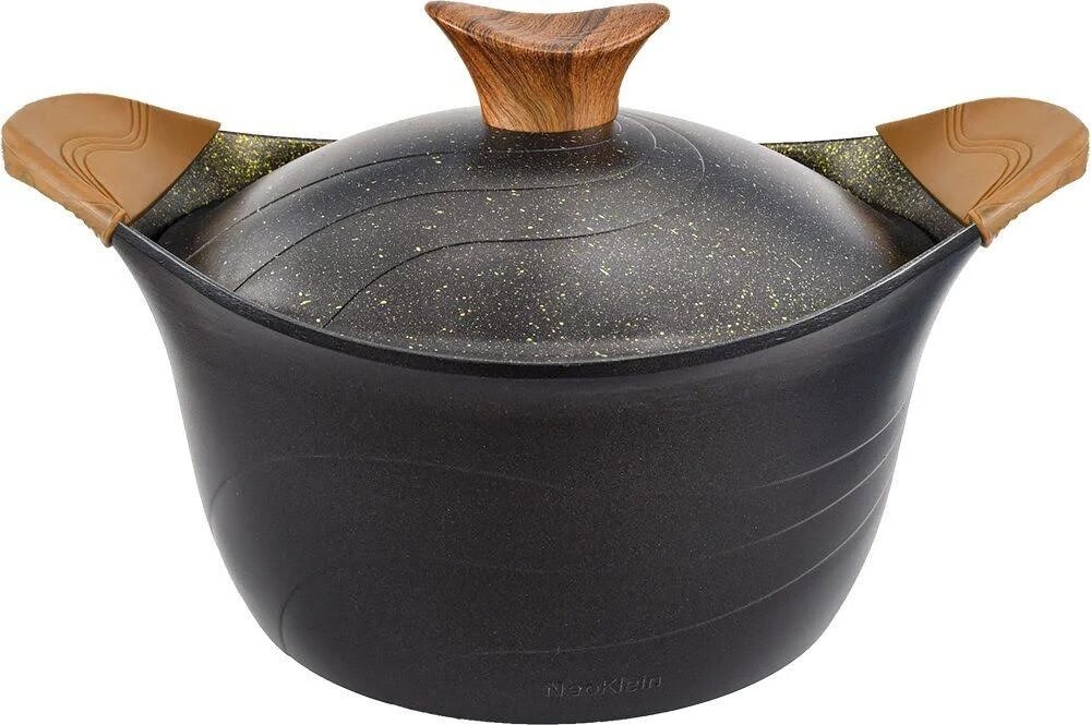 Bucatarie - Oala NeoKlein CS32-Black, tip oala inalta, tip plita gaz, volum l 8.800000000000001, maner, tip maner scurt, negru