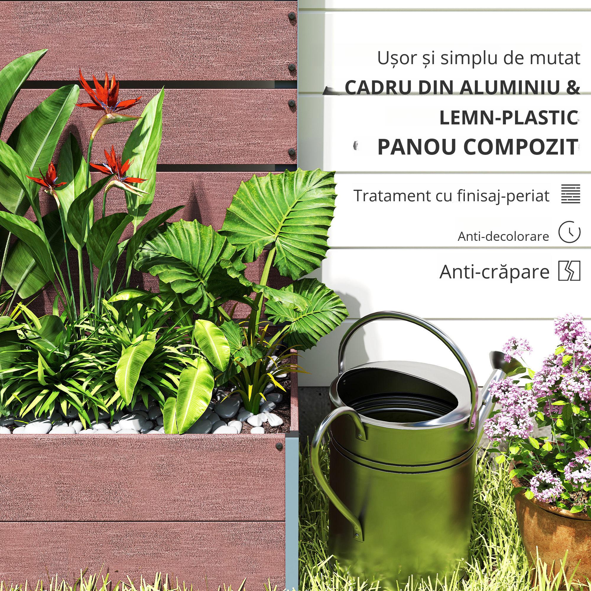  Ghiveci de Gradina cu Spalier pentru Plante Caţaratoare, Viţa de Vie, Flori, Pat Independent Ridicat [4]