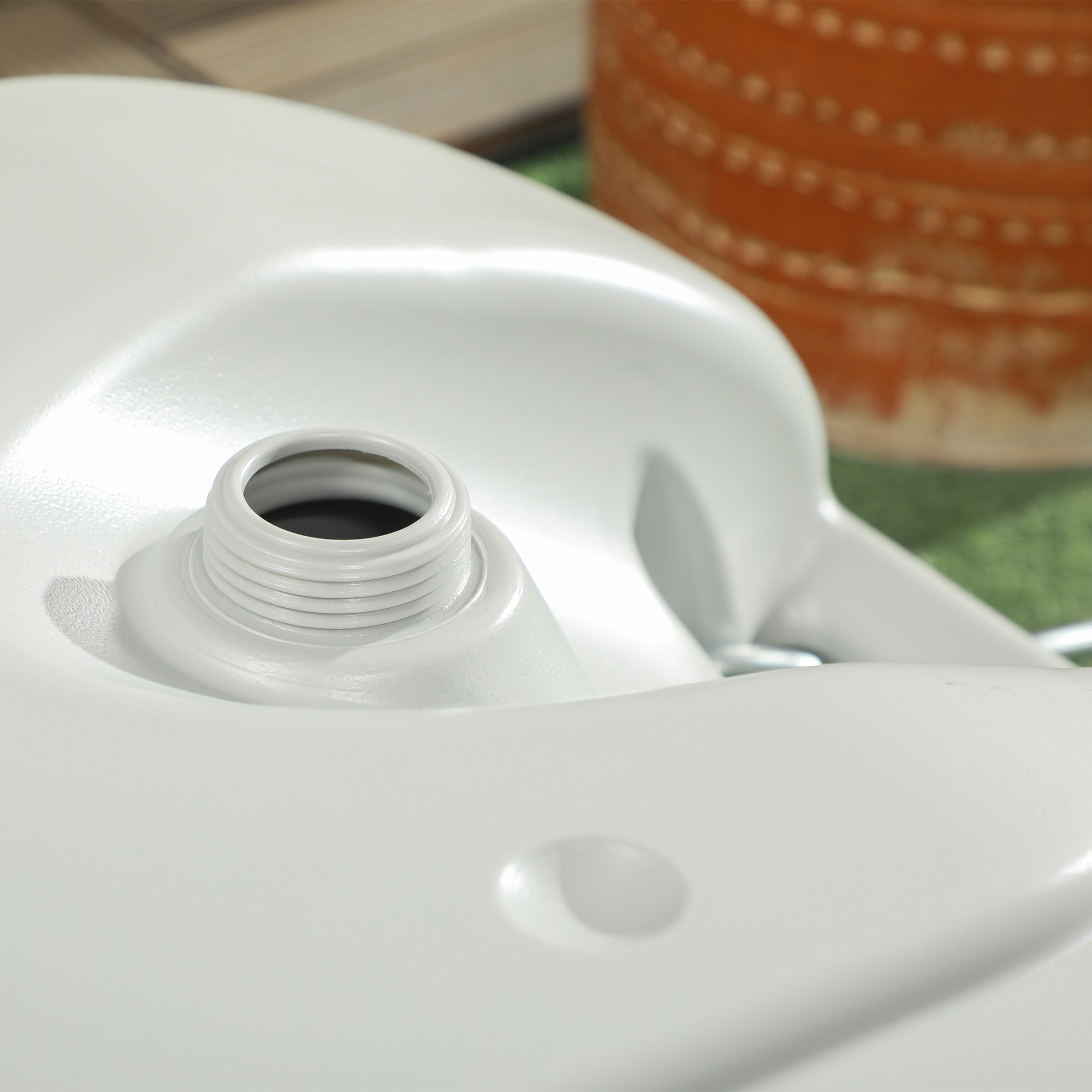  Rezervor pentru Apa de Camping 40L cu Roti si Maner Reglabil, Tub si Robinet Inclus, Gri [8]