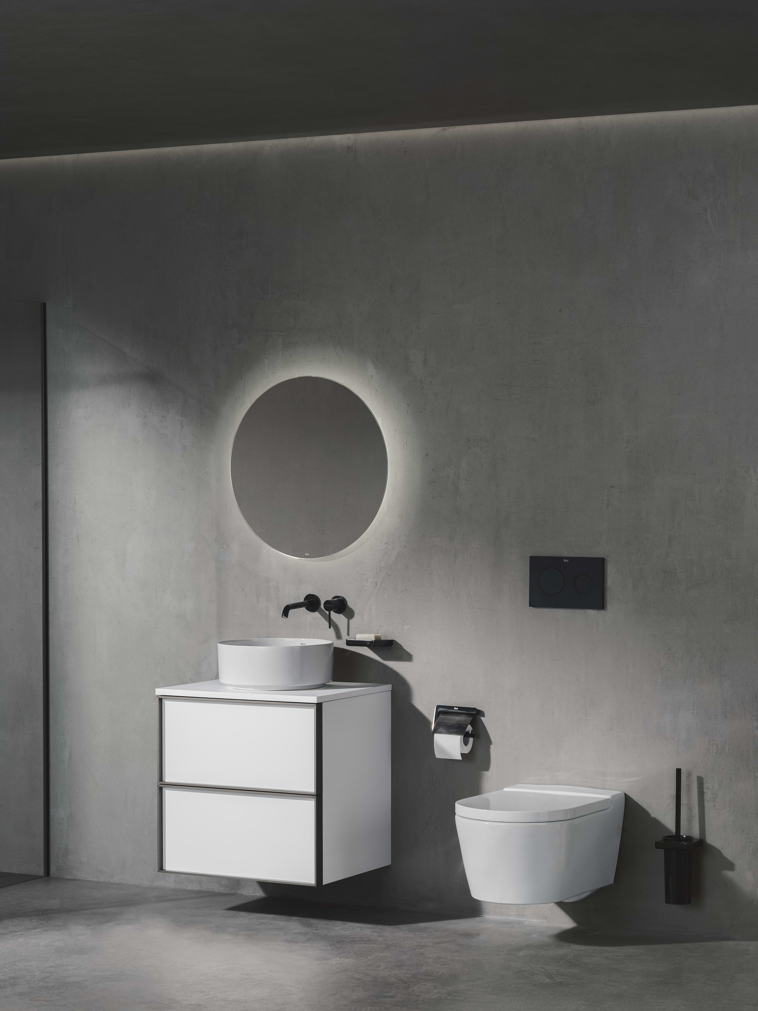 Oglinda baie Roca A812400000, Luna, zona montaj pe perete, montaj insurubare, iluminare, tip iluminare led [5]