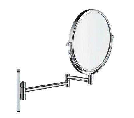 Baie - Oglinda cosmetica Duravit 0099121000, D-Code, pivotanta, numar orificii instalare 2, tip instalare pe perete, crom