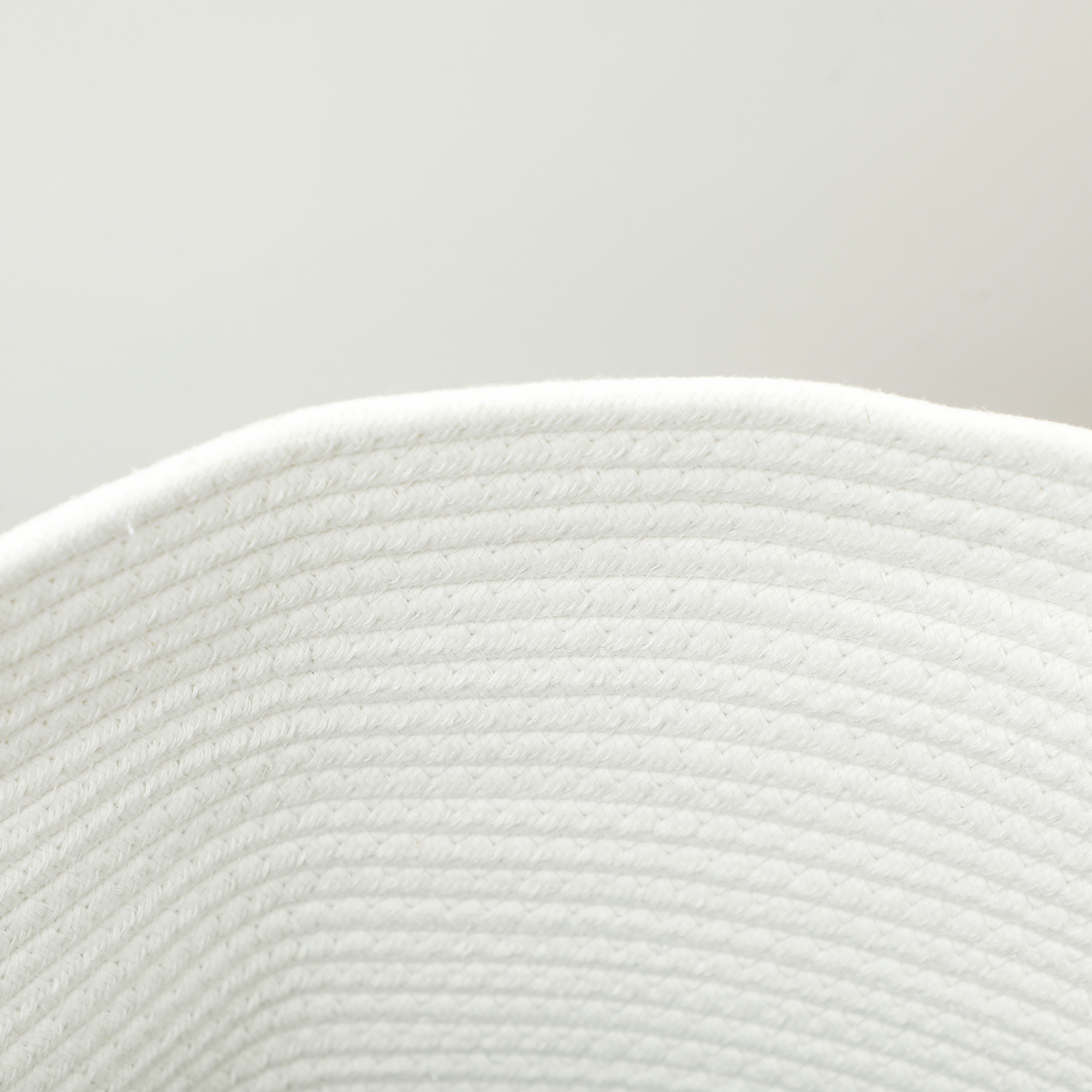  Cos pentru rufe de 36L, portabil si pliabil cu manere din bumbac natural, Ø38x45 cm, crem [8]