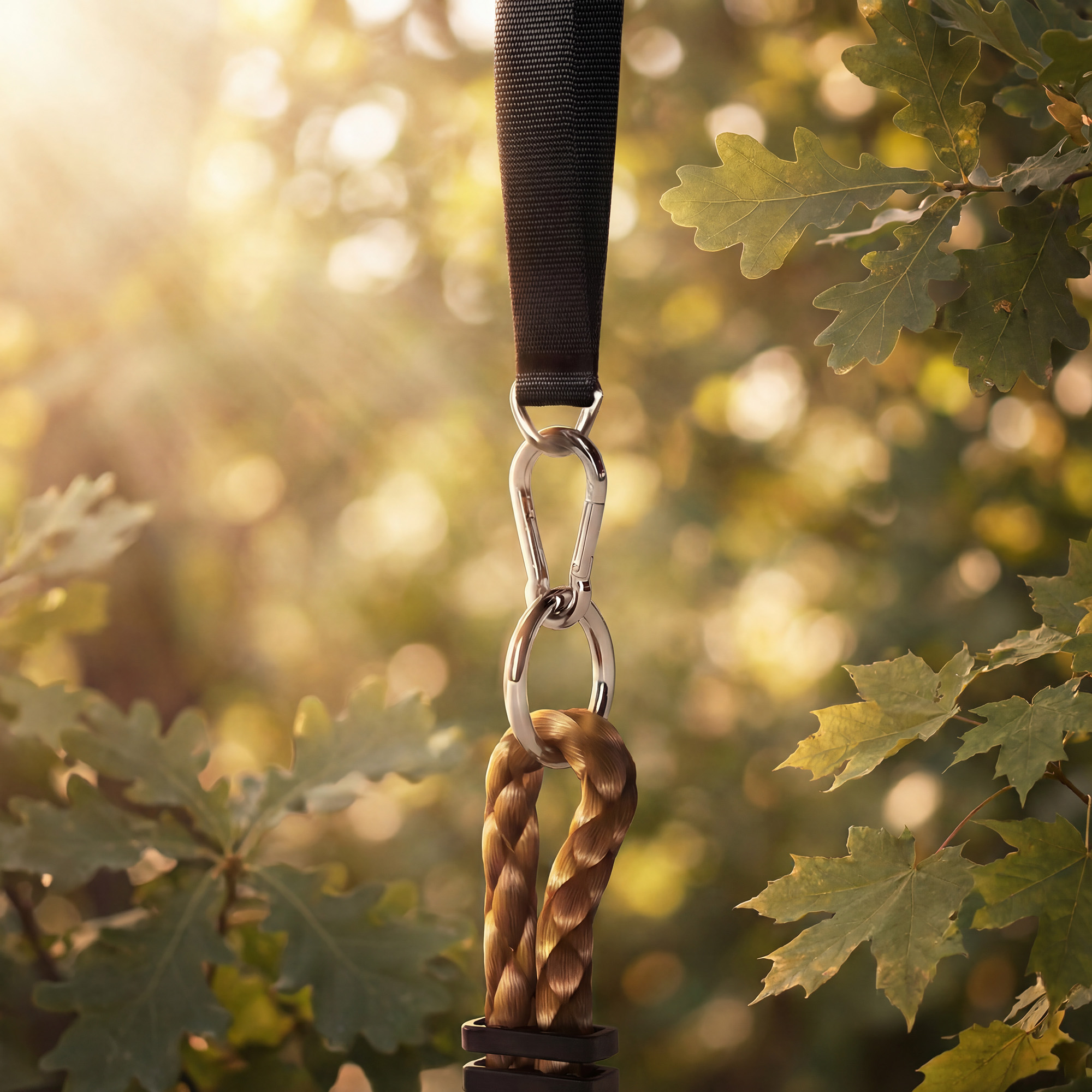  Franghie de Catarare pentru Copii 3-8 Ani cu Leagan cu Disc, Suporturi si Carabina, Joc pentru Copii din HDPE si PE, Rosu [7]