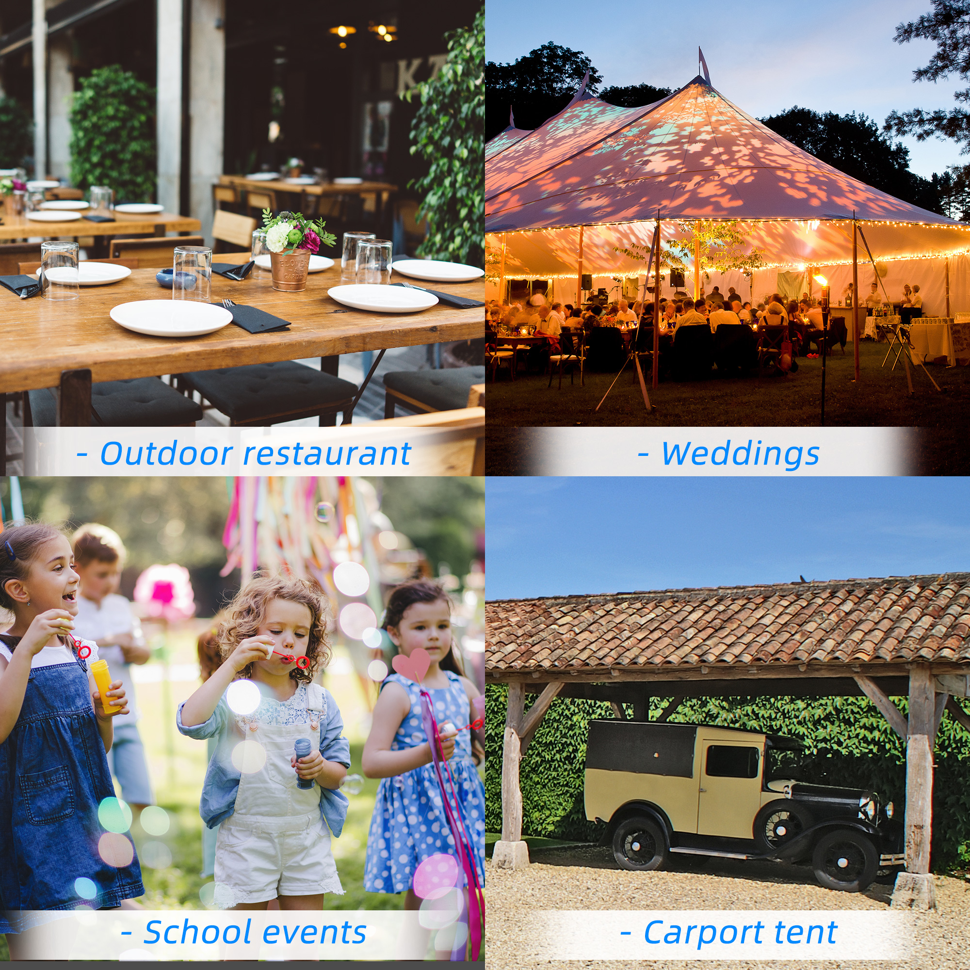  Cort de petrecere 4 x 8 m pentru exterior, Cort pavilion , Gri inchis [5]