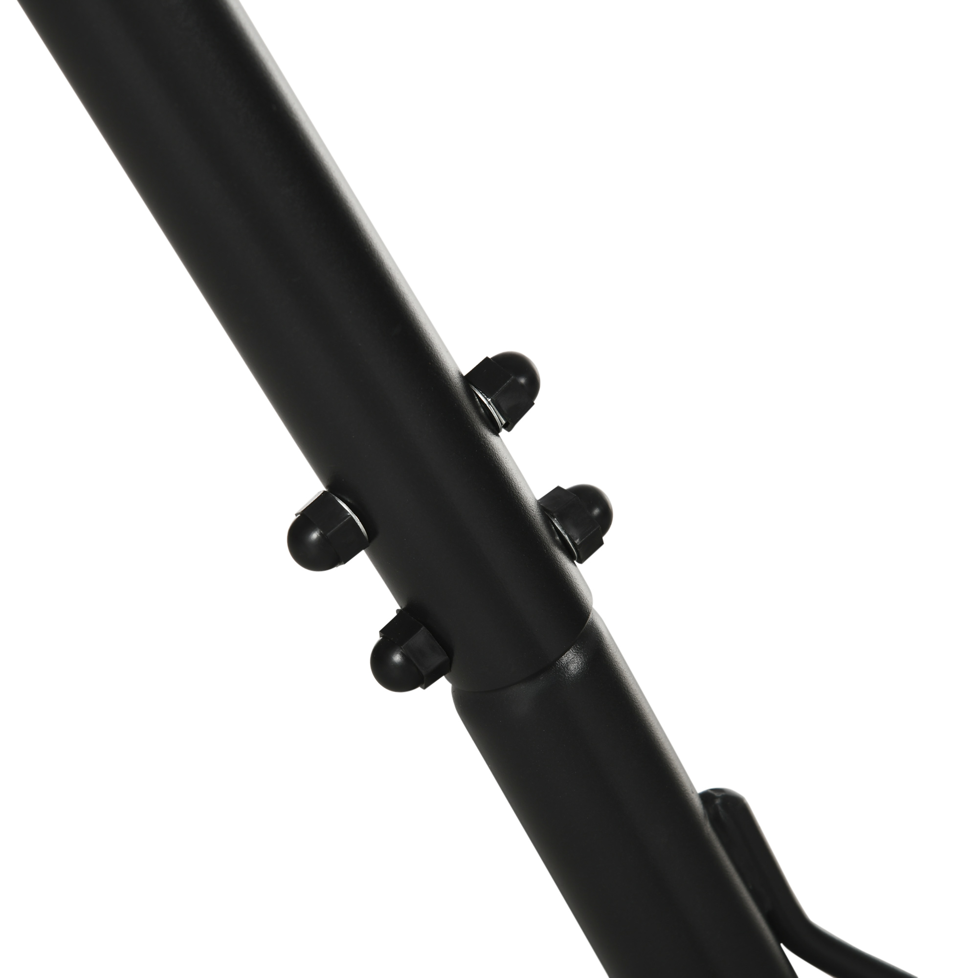  Suport Schelet pentru Hamac Reglabil Max. 120 Kg, Negru, 313-388x109x116cm [7]