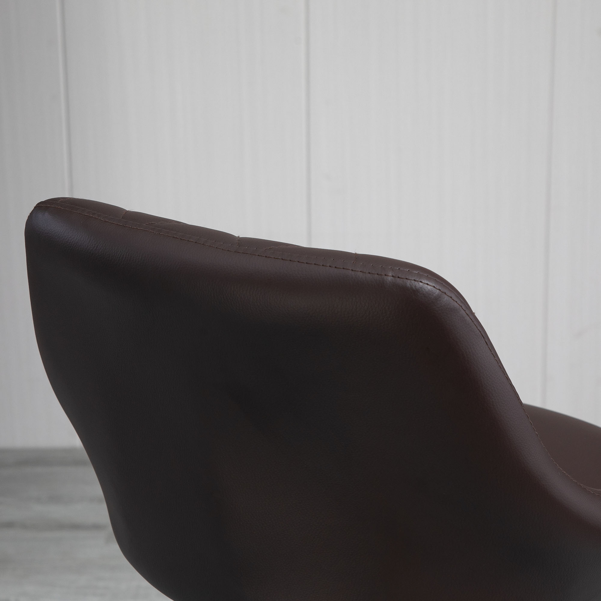  set 2 scaune de bar, reglabile, imitatie de piele maro [7]