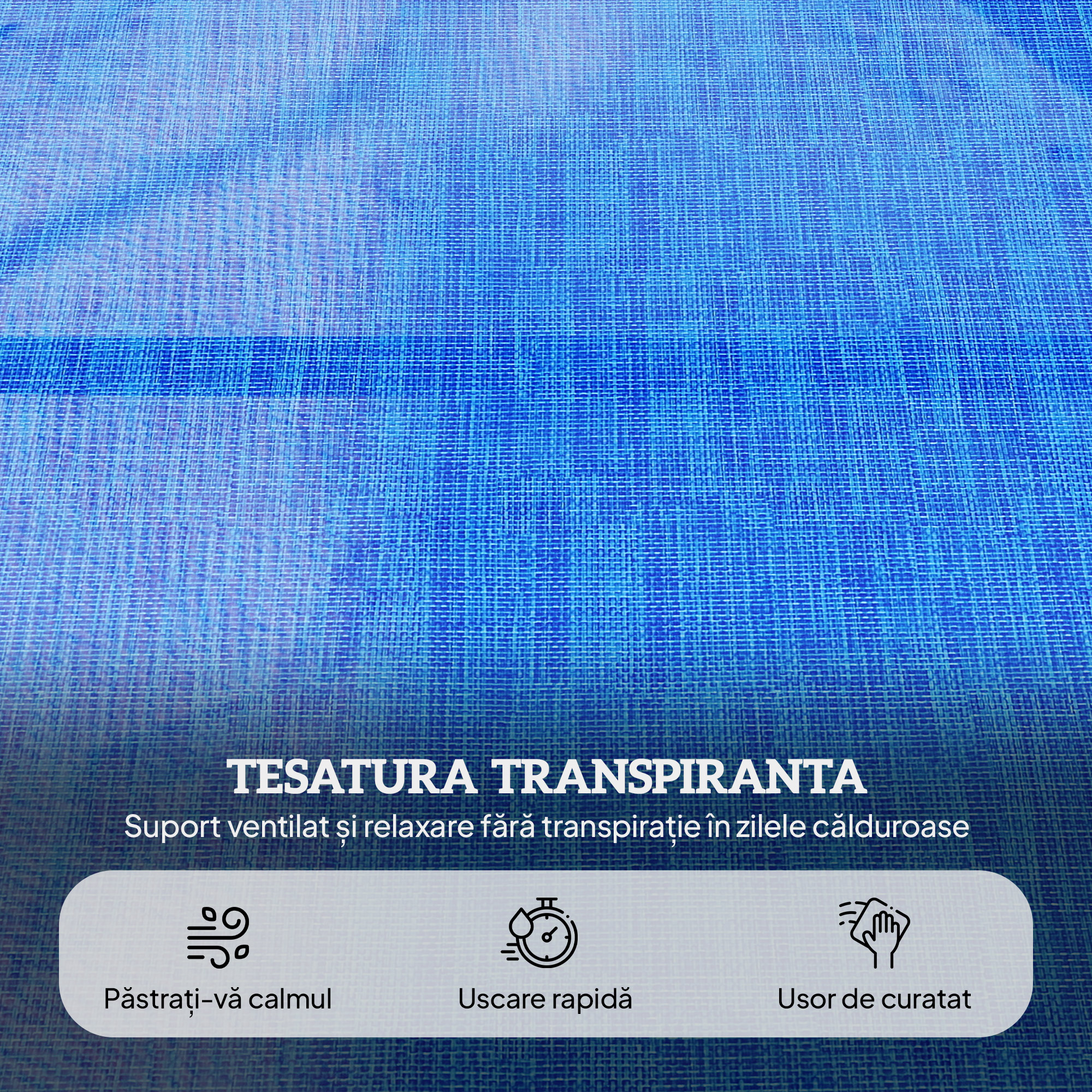  sezlong de Gradina Pliabil cu Spatar Reglabil, Perna si Orificiu pentru Fata, Albastru inchis [5]