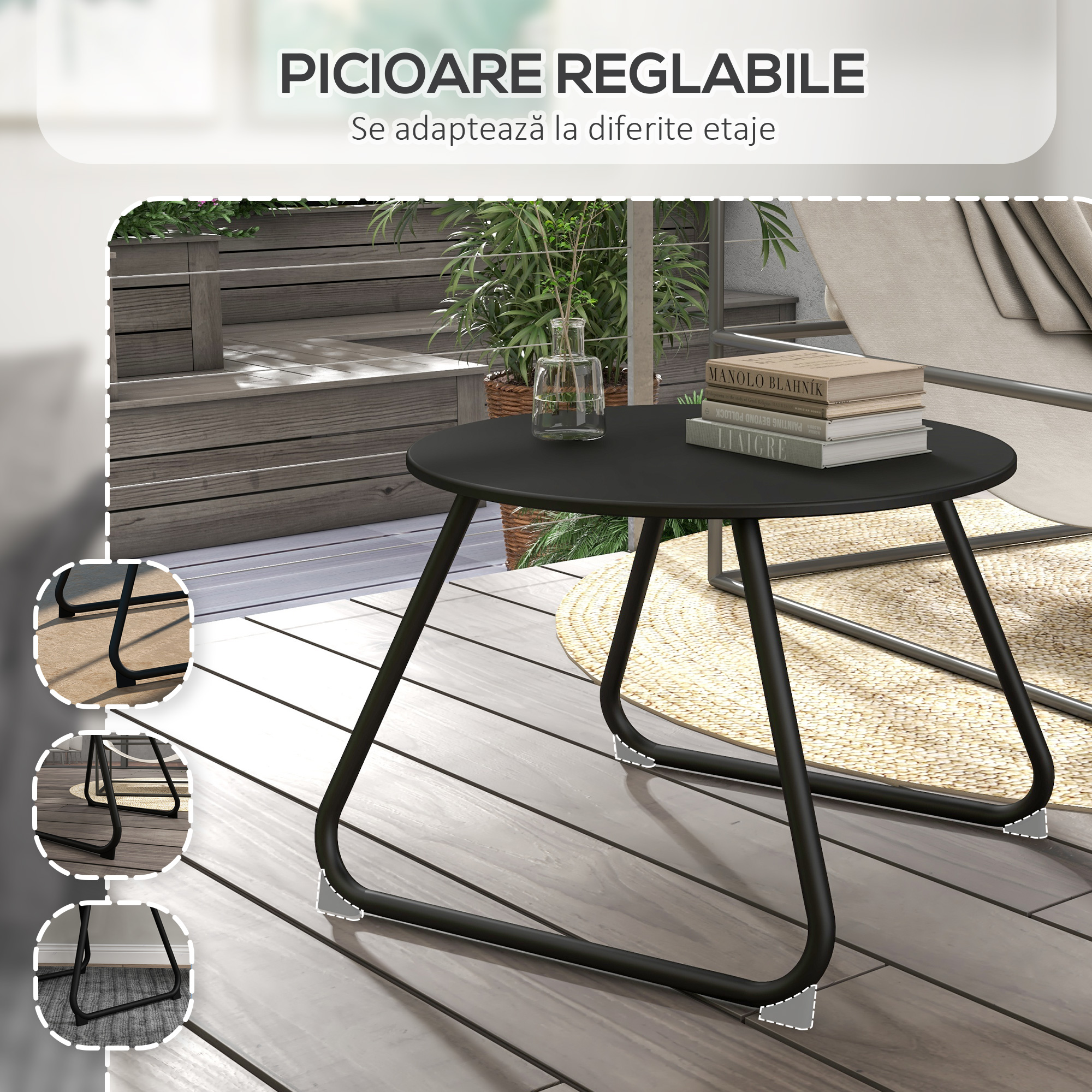  Masuta rotunda pentru terasa, Masuta laterala pentru ext [5]