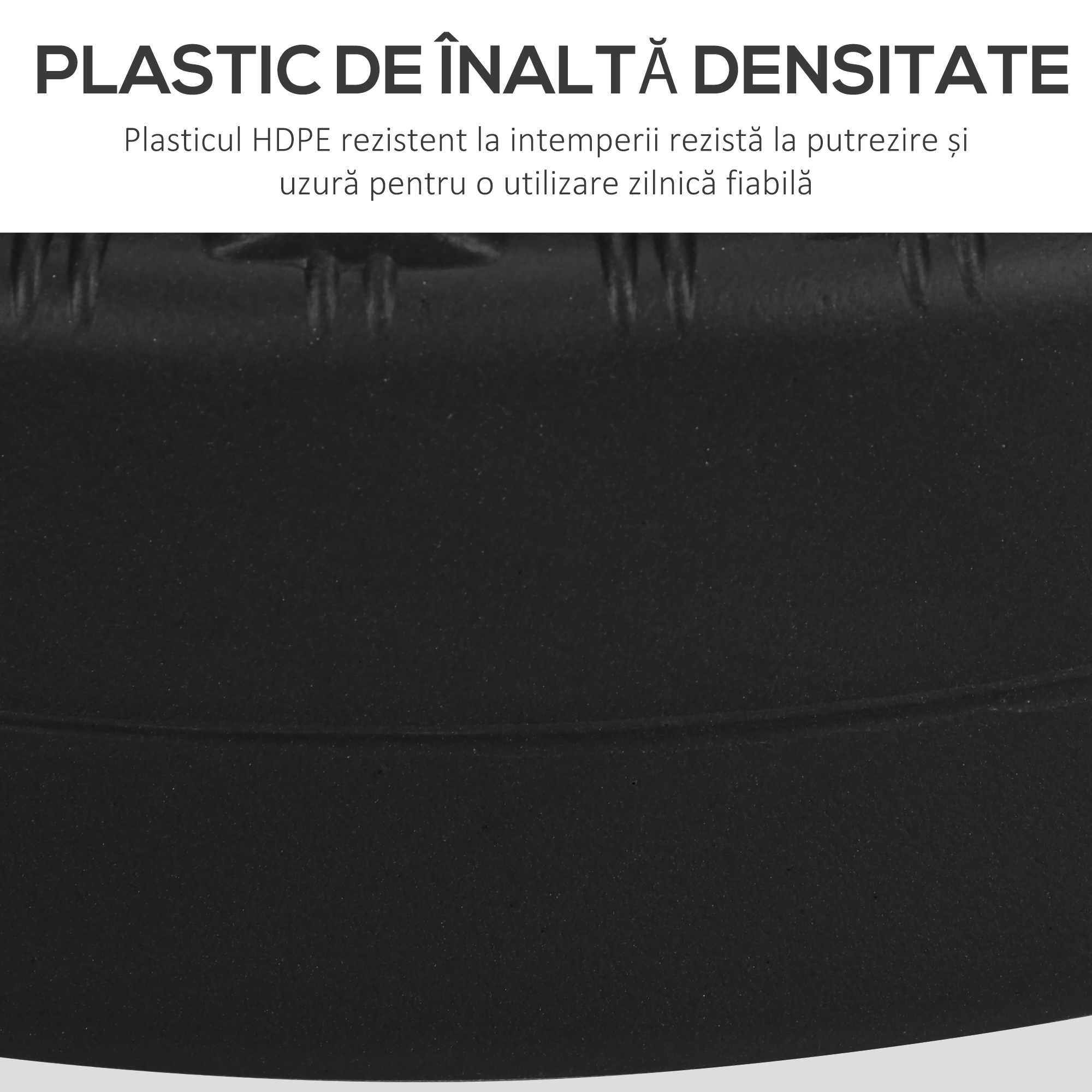  Baza pentru Umbrela de Gradina 3 m cu Manere Incorporate, din HDPE si Otel, Ø51x36 cm, Negru [5]