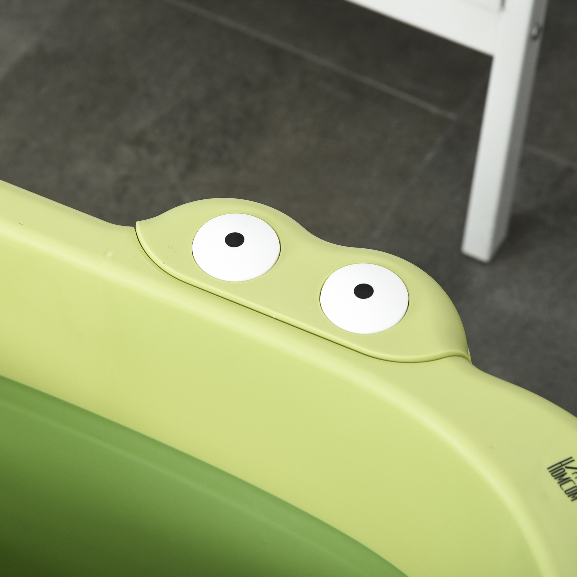  Cadita pentru baita pentru nou-nascuti si copii cu varsta intre 0-6 ani, din plastic antiderapant, verde, 75.3x55.4x43cm [8]