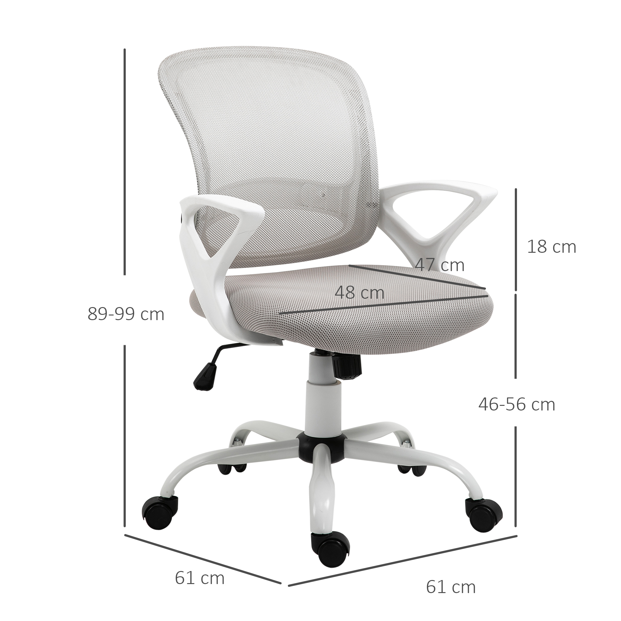  Scaun de Birou si pentru Masa de Lucru Ergonomic cu inaltime Ajustabila [2]