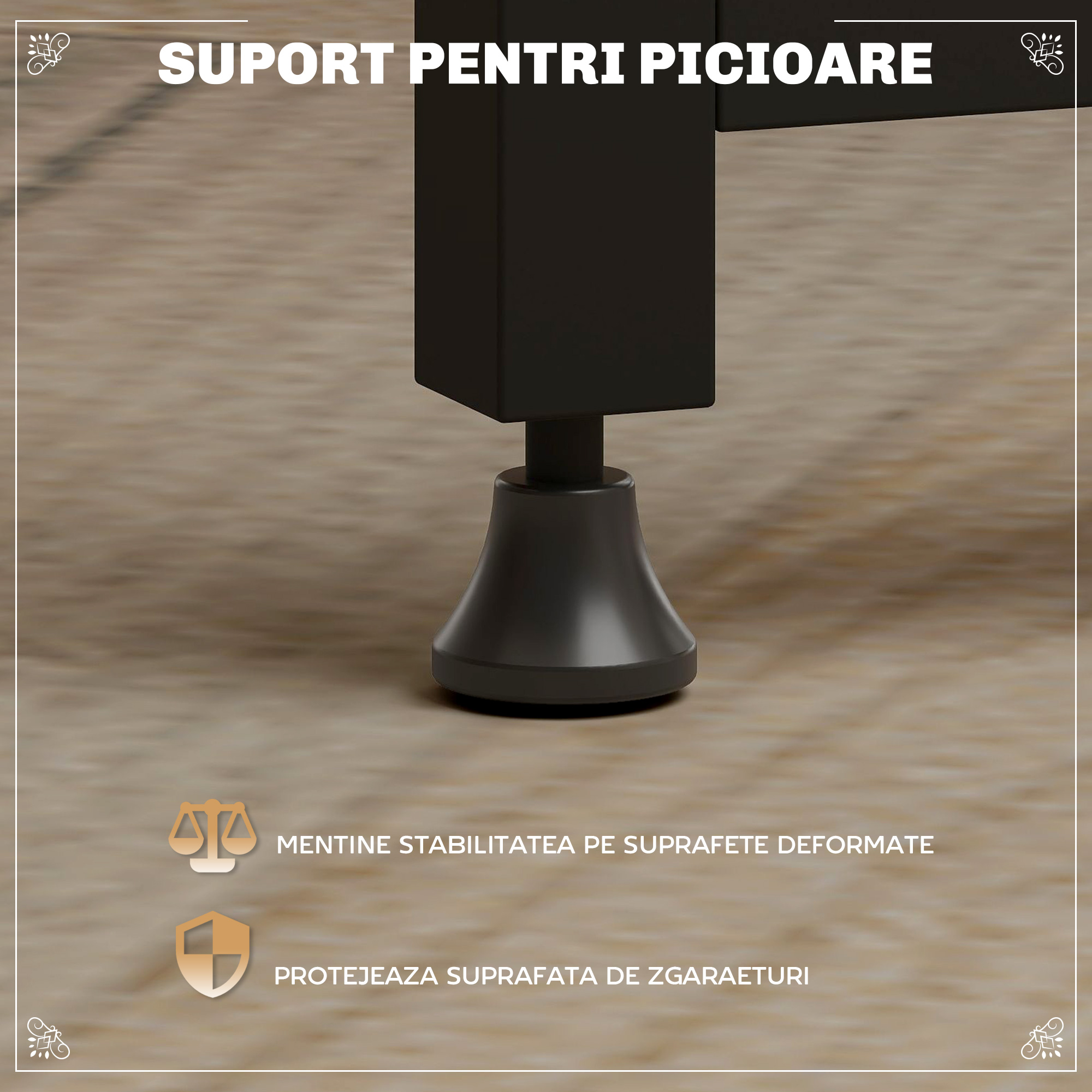  Set de masa cu bar cu 3 rafturi si 2 scaune inalte cu suport pentru picioare, stil industrial, maro [5]